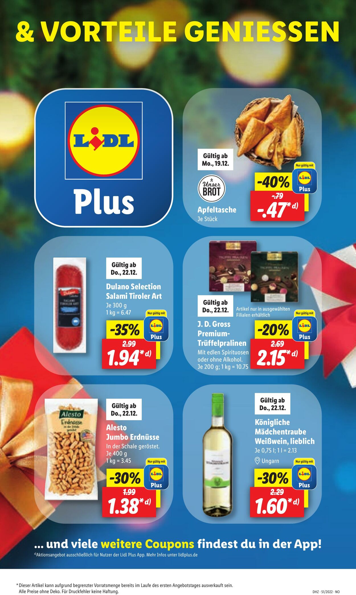 Prospekt Lidl 19.12.2022 - 24.12.2022