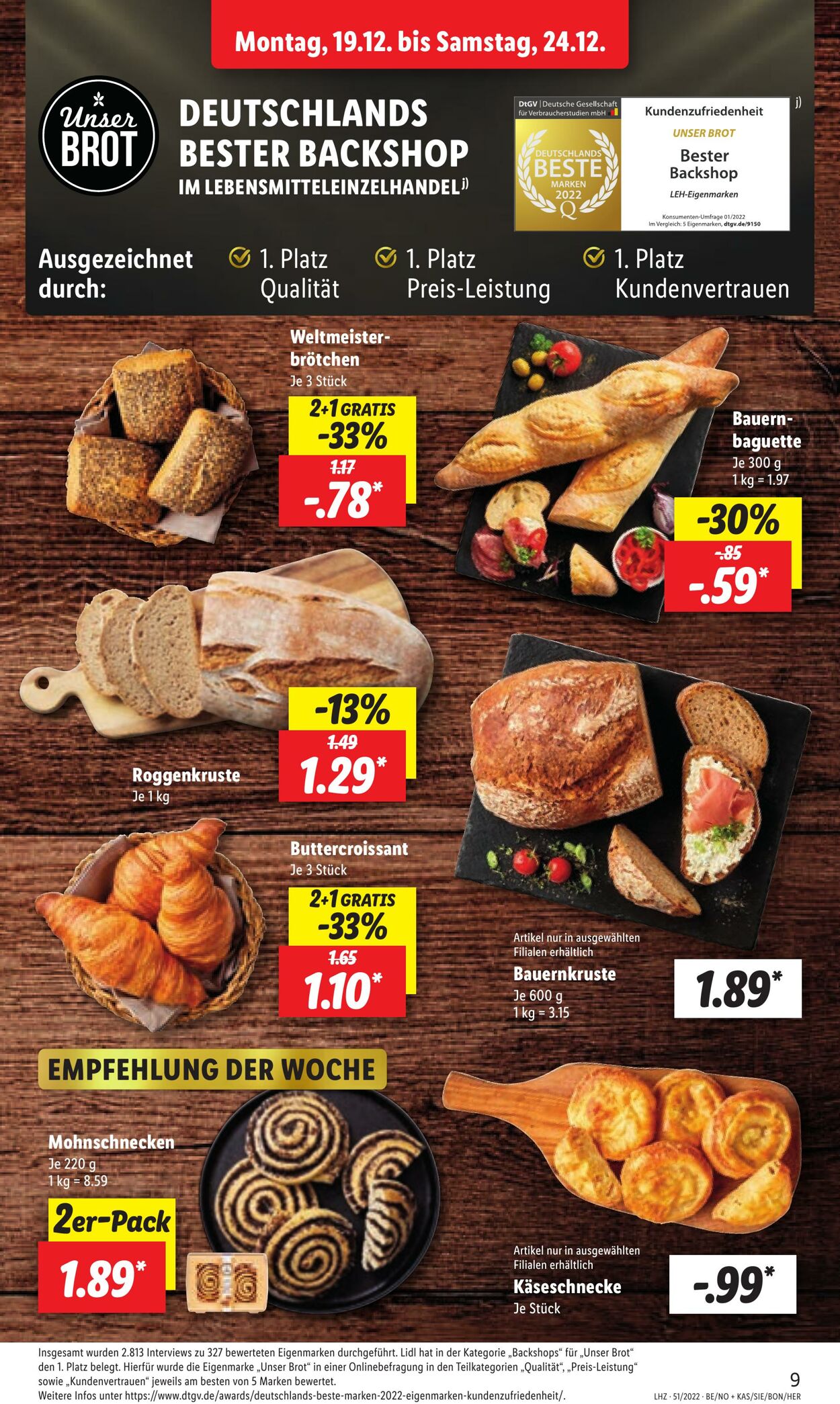 Prospekt Lidl 19.12.2022 - 24.12.2022