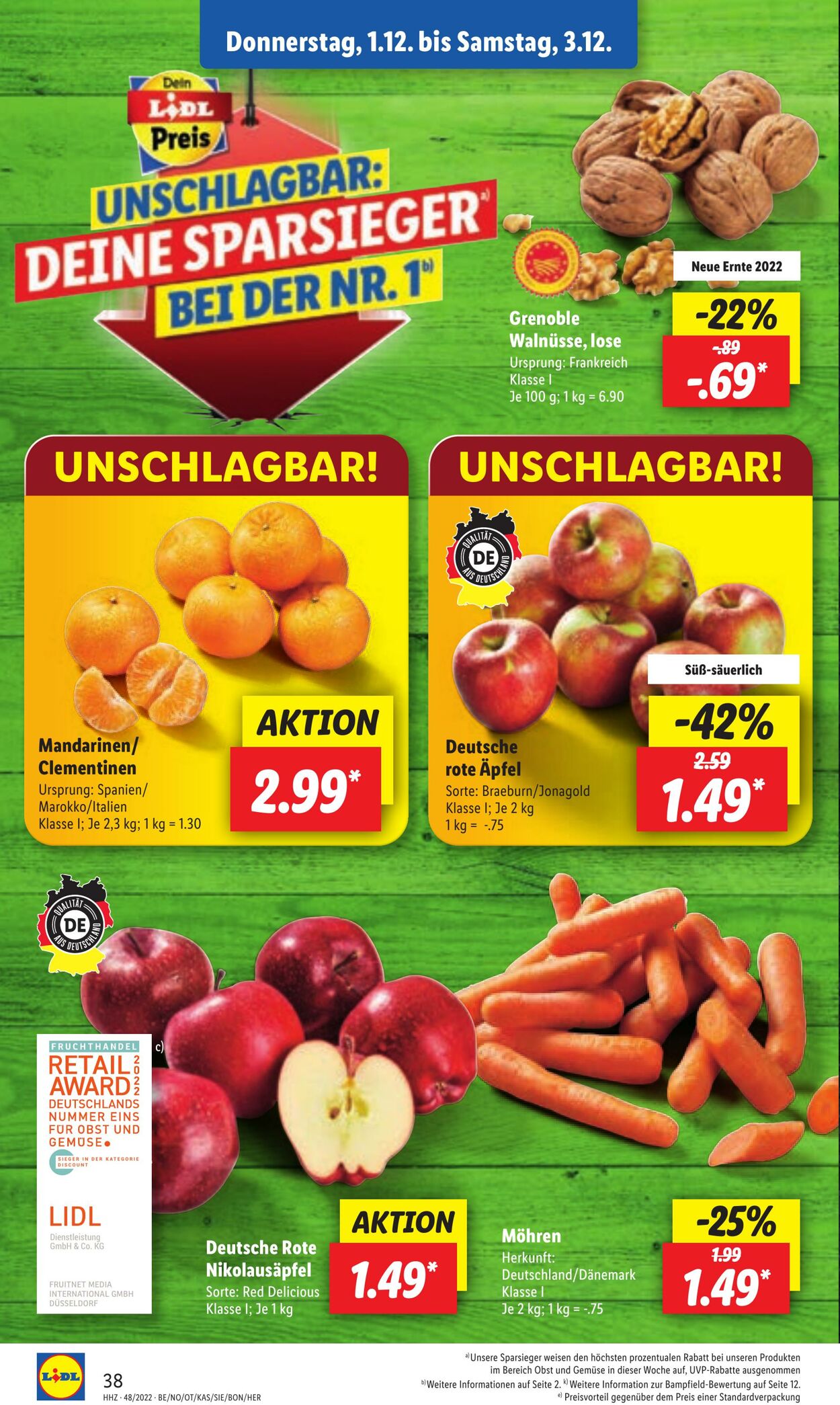 Prospekt Lidl 28.11.2022 - 03.12.2022