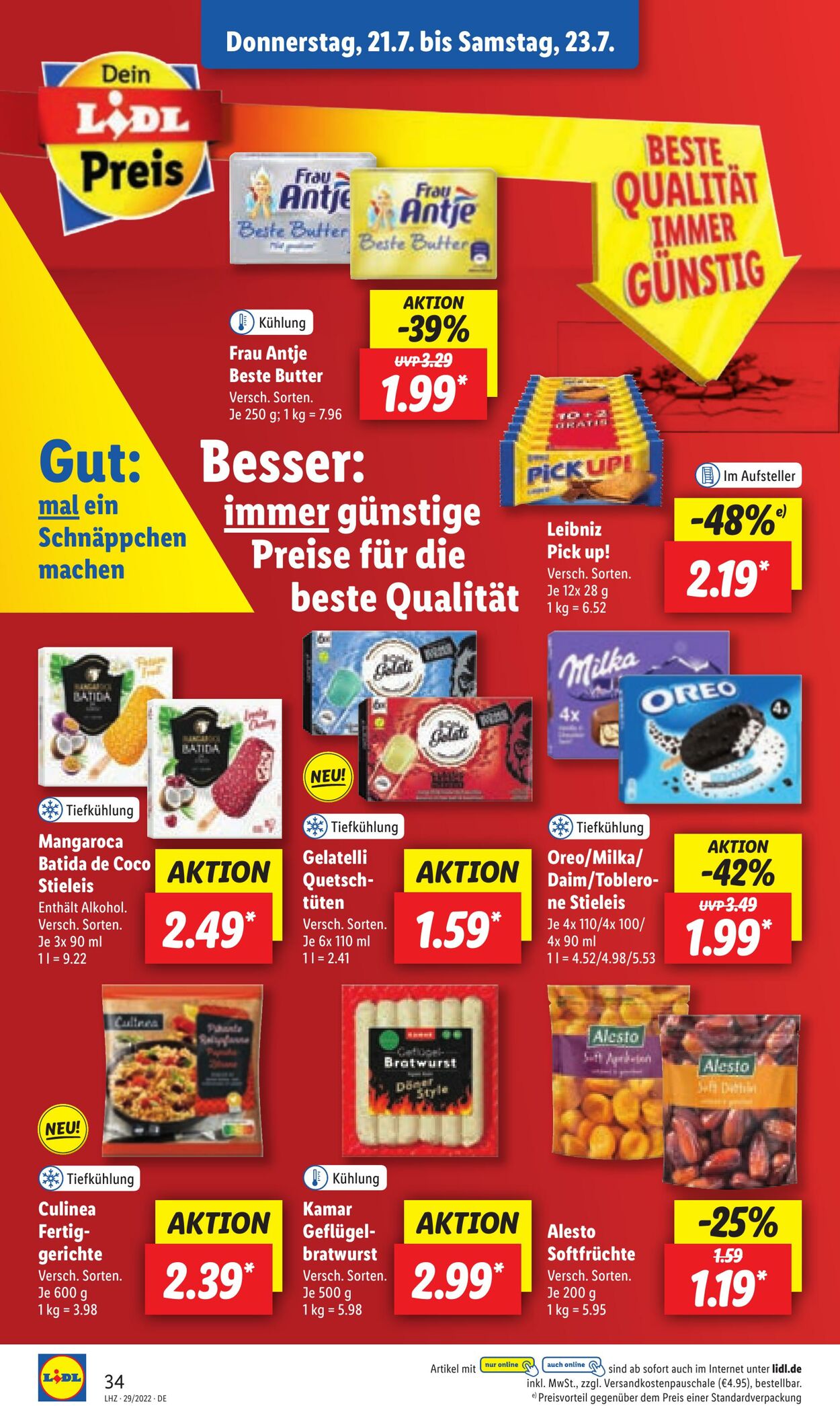 Prospekt Lidl 18.07.2022 - 23.07.2022