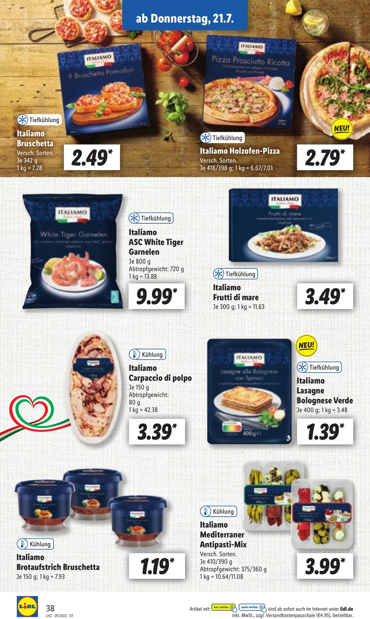 Prospekt Lidl 18.07.2022 - 23.07.2022