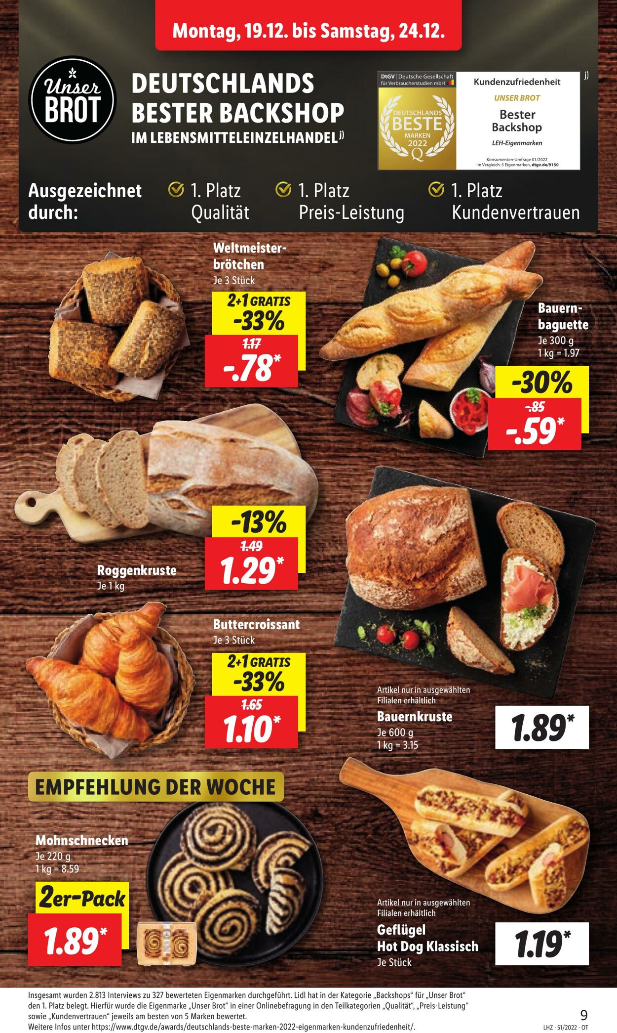 Prospekt Lidl 19.12.2022 - 24.12.2022