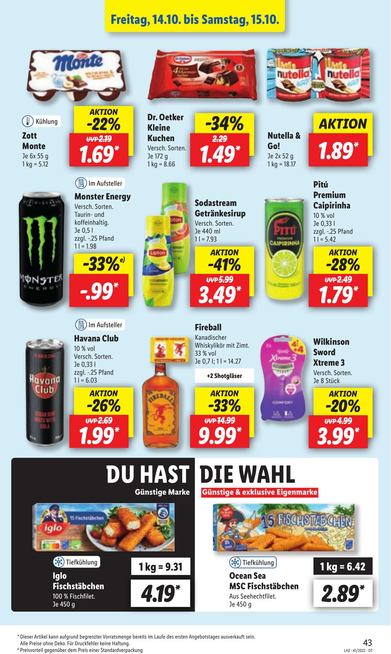 Prospekt Lidl 10.10.2022 - 15.10.2022