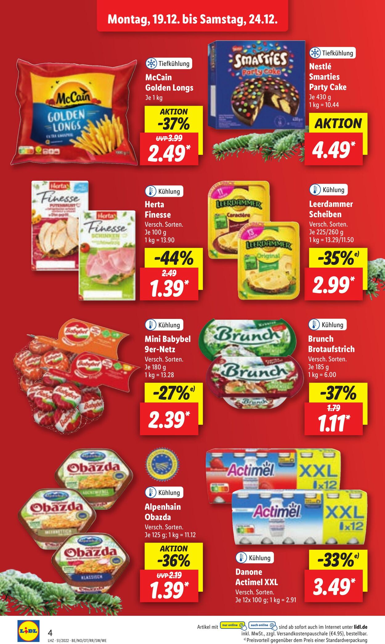 Prospekt Lidl 19.12.2022 - 24.12.2022