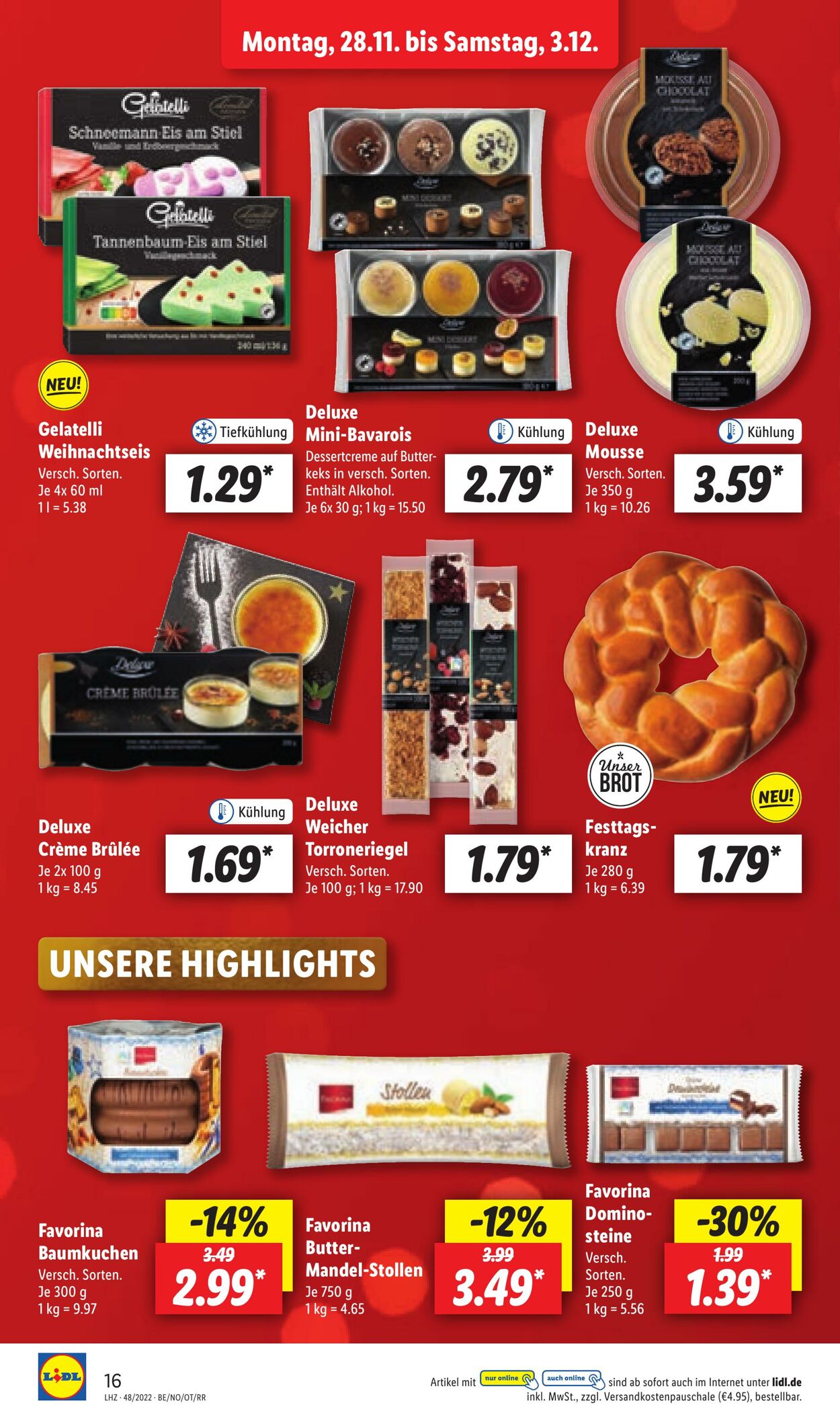 Prospekt Lidl 28.11.2022 - 03.12.2022