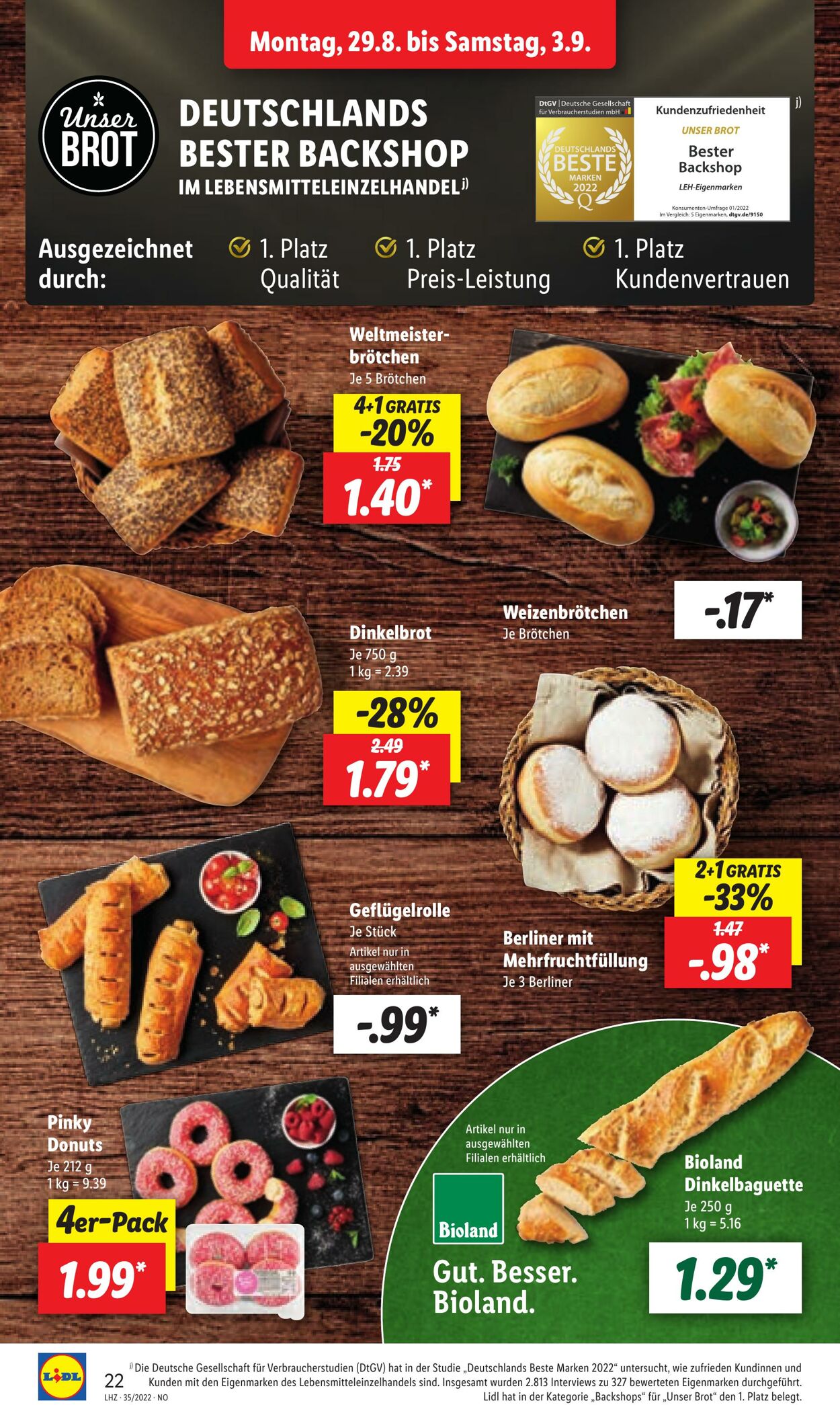 Prospekt Lidl 29.08.2022 - 03.09.2022