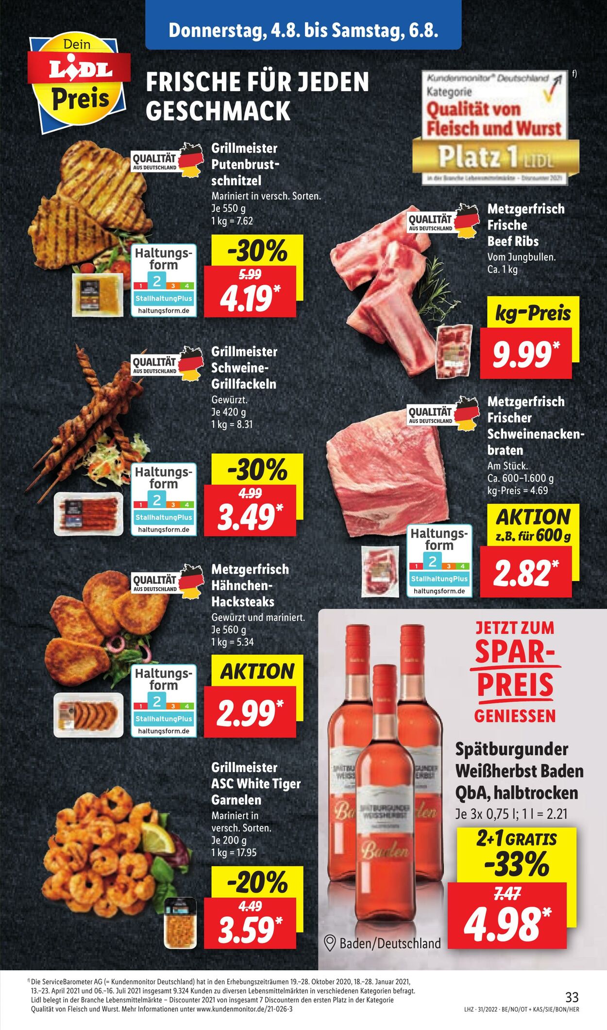 Prospekt Lidl 01.08.2022 - 06.08.2022