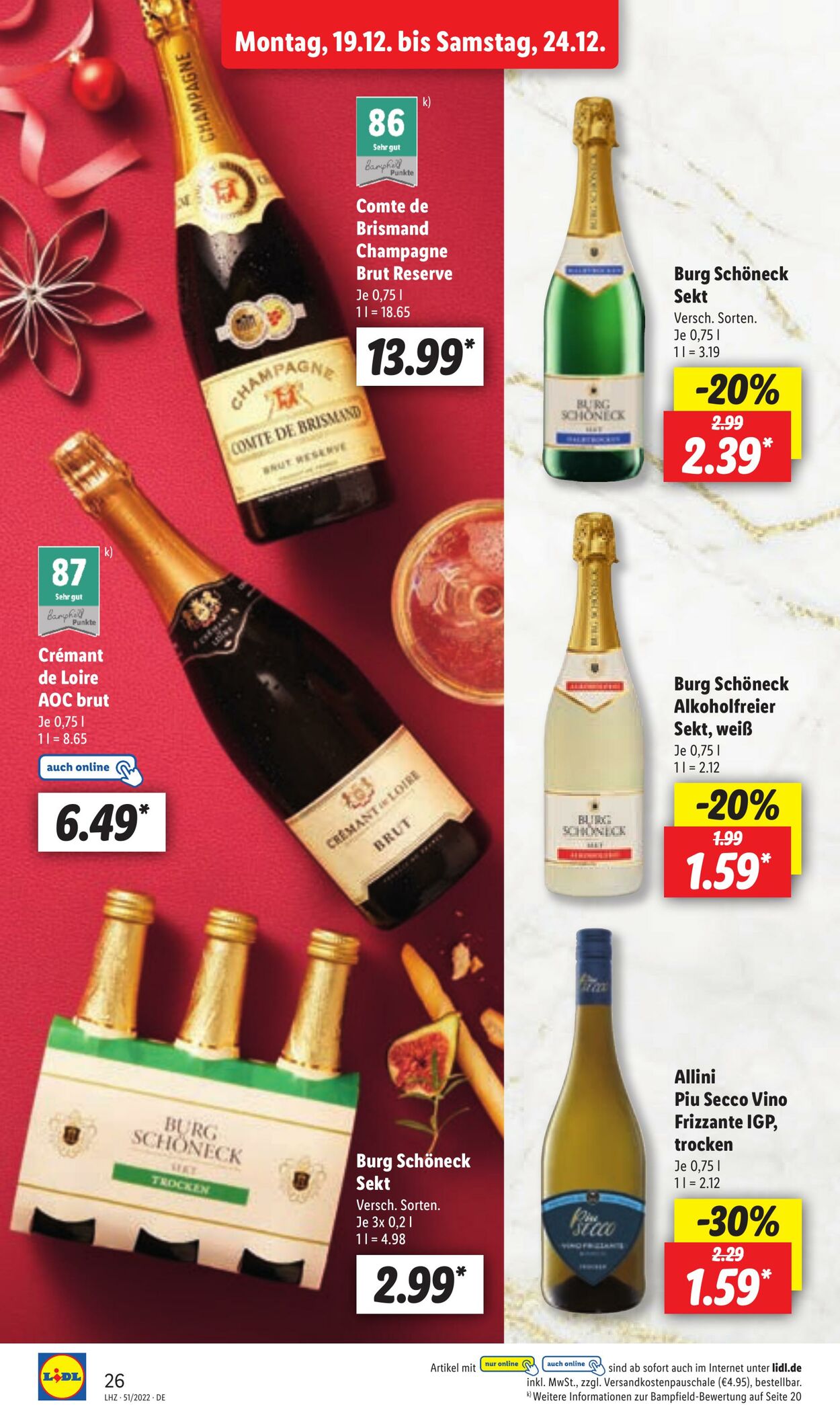 Prospekt Lidl 19.12.2022 - 24.12.2022