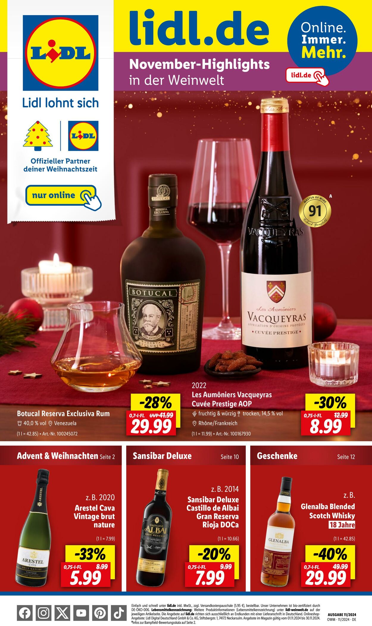 Prospekt Lidl - Highlights in der Weinwelt 1 Nov, 2024 - 30 Nov, 2024