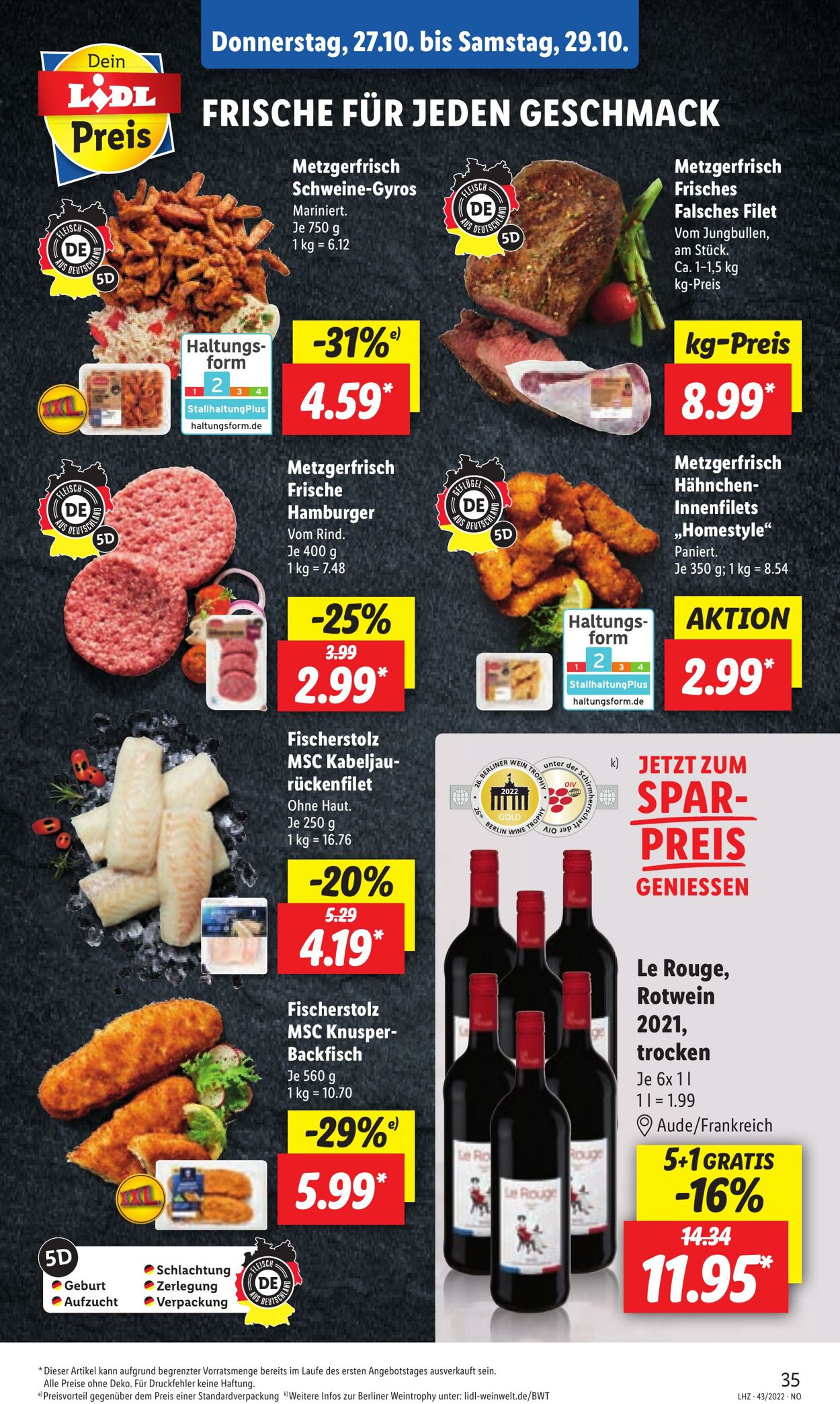 Prospekt Lidl 24.10.2022 - 29.10.2022