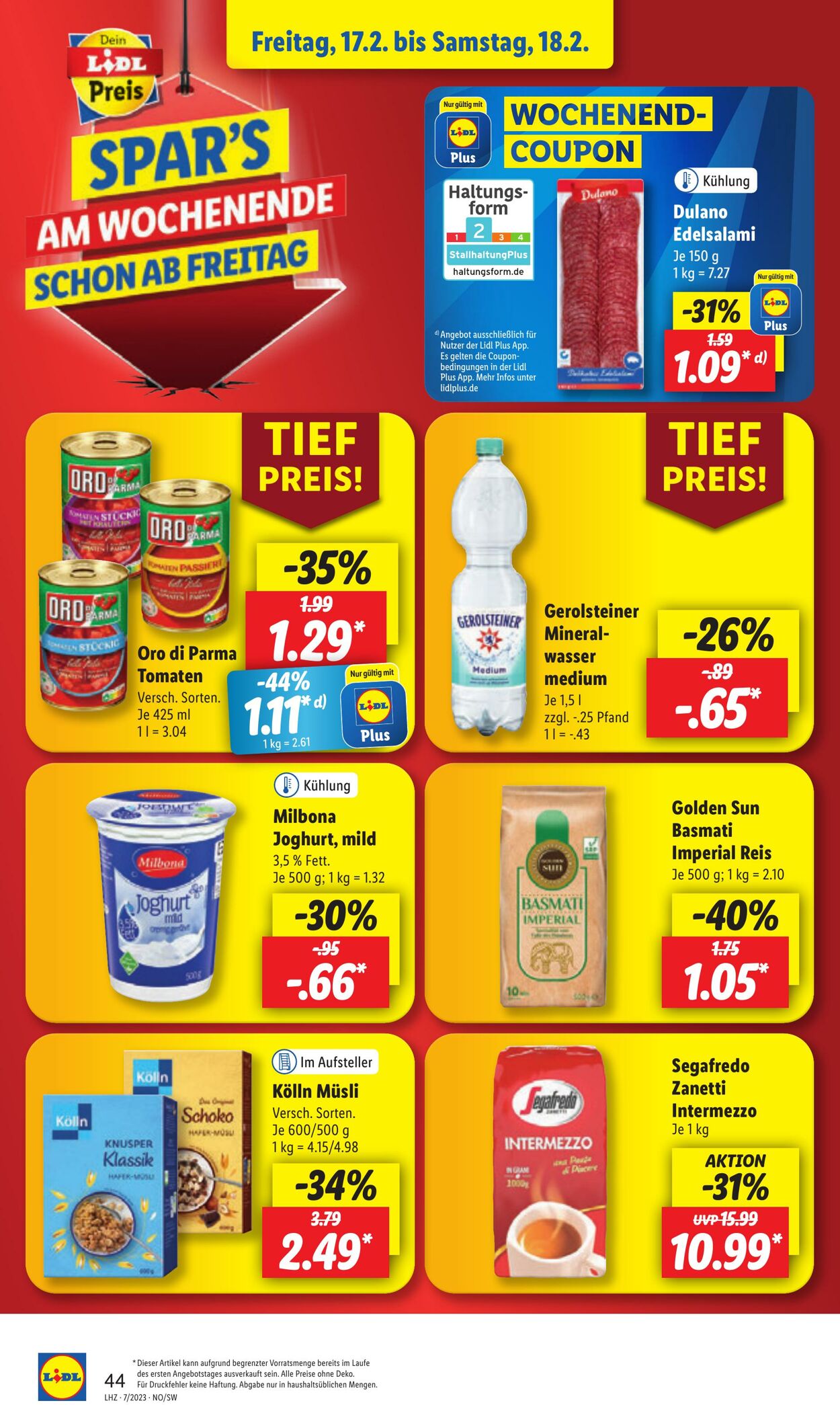 Prospekt Lidl 13.02.2023 - 18.02.2023