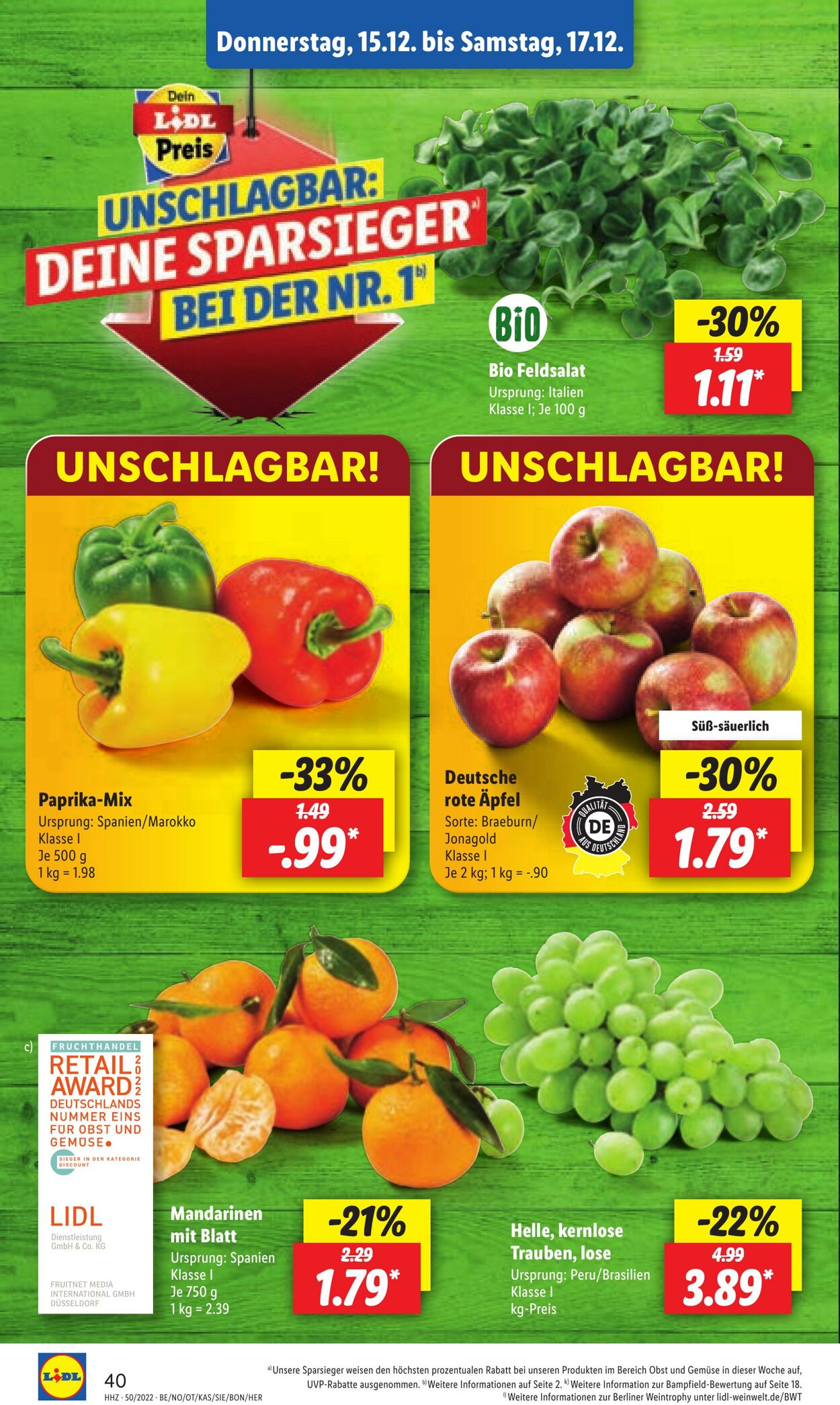 Prospekt Lidl 12.12.2022 - 17.12.2022