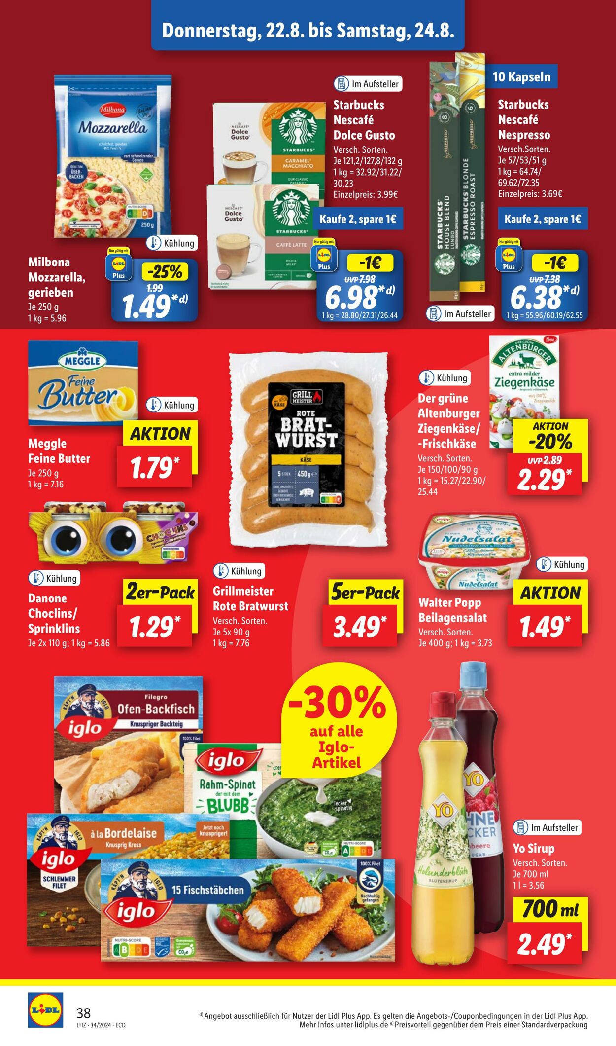 Prospekt Lidl 19.08.2024 - 24.08.2024