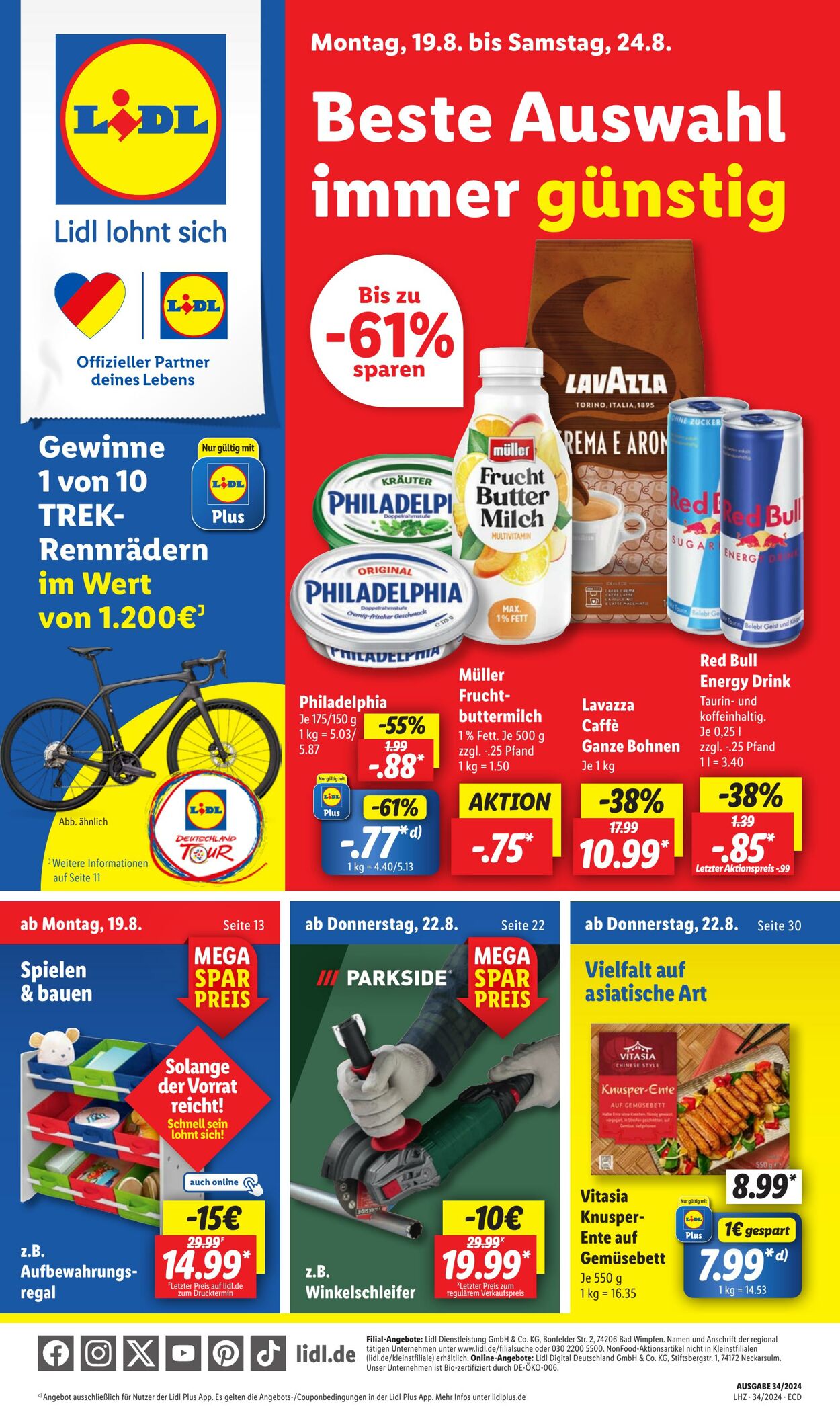 Prospekt Lidl 19.08.2024 - 24.08.2024