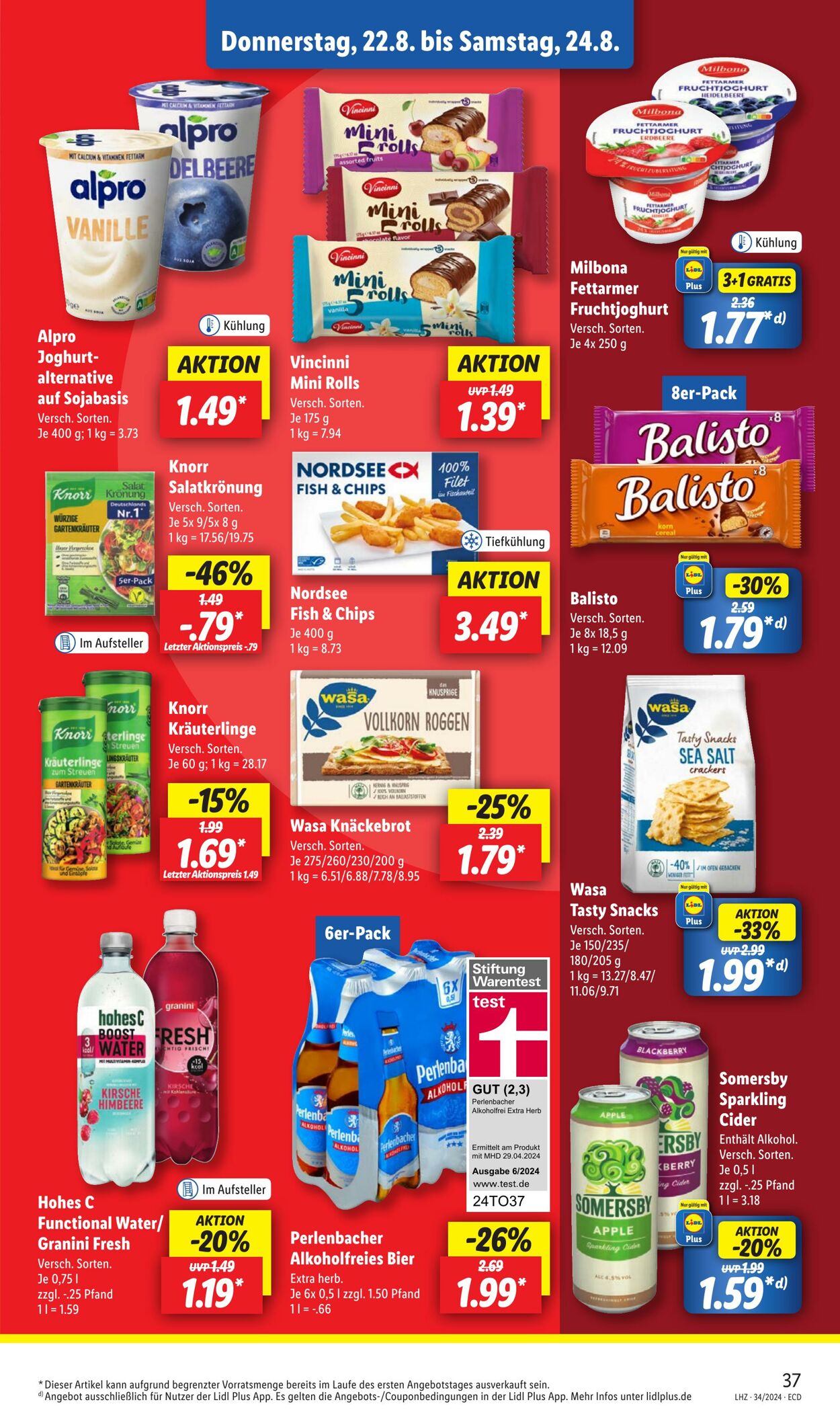 Prospekt Lidl 19.08.2024 - 24.08.2024