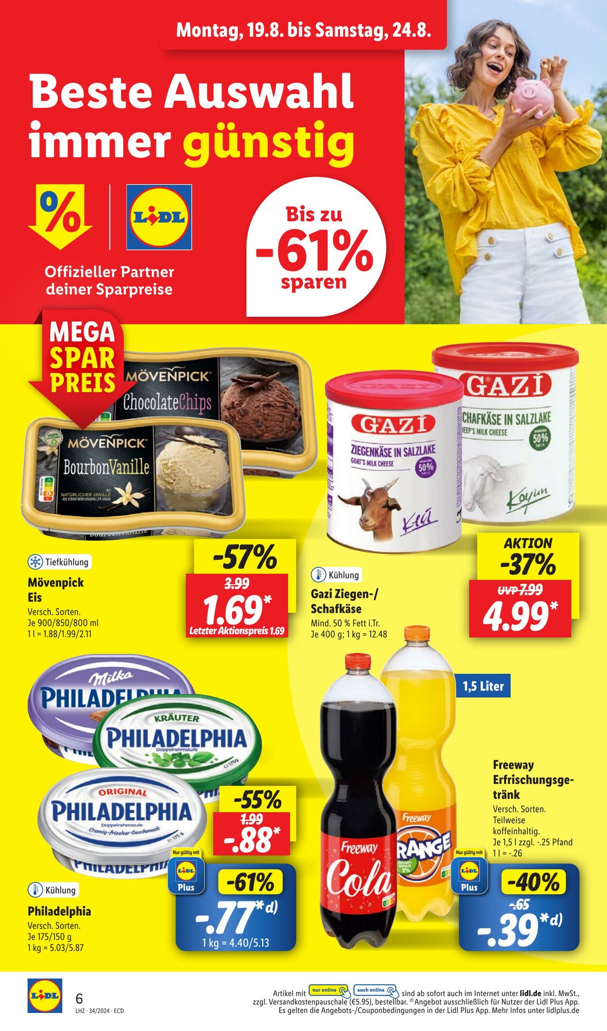 Prospekt Lidl 19.08.2024 - 24.08.2024