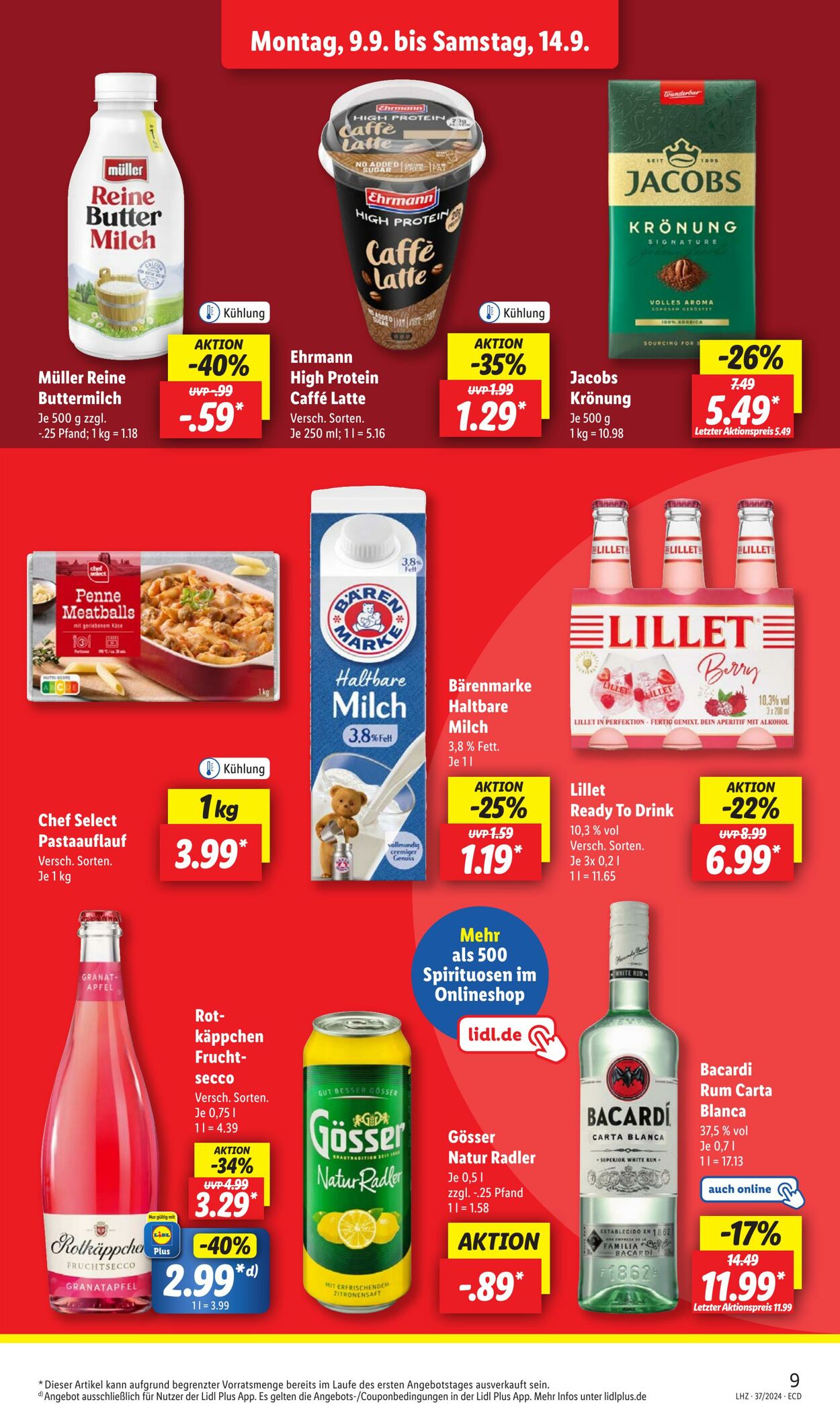 Prospekt Lidl 08.09.2024 - 14.09.2024