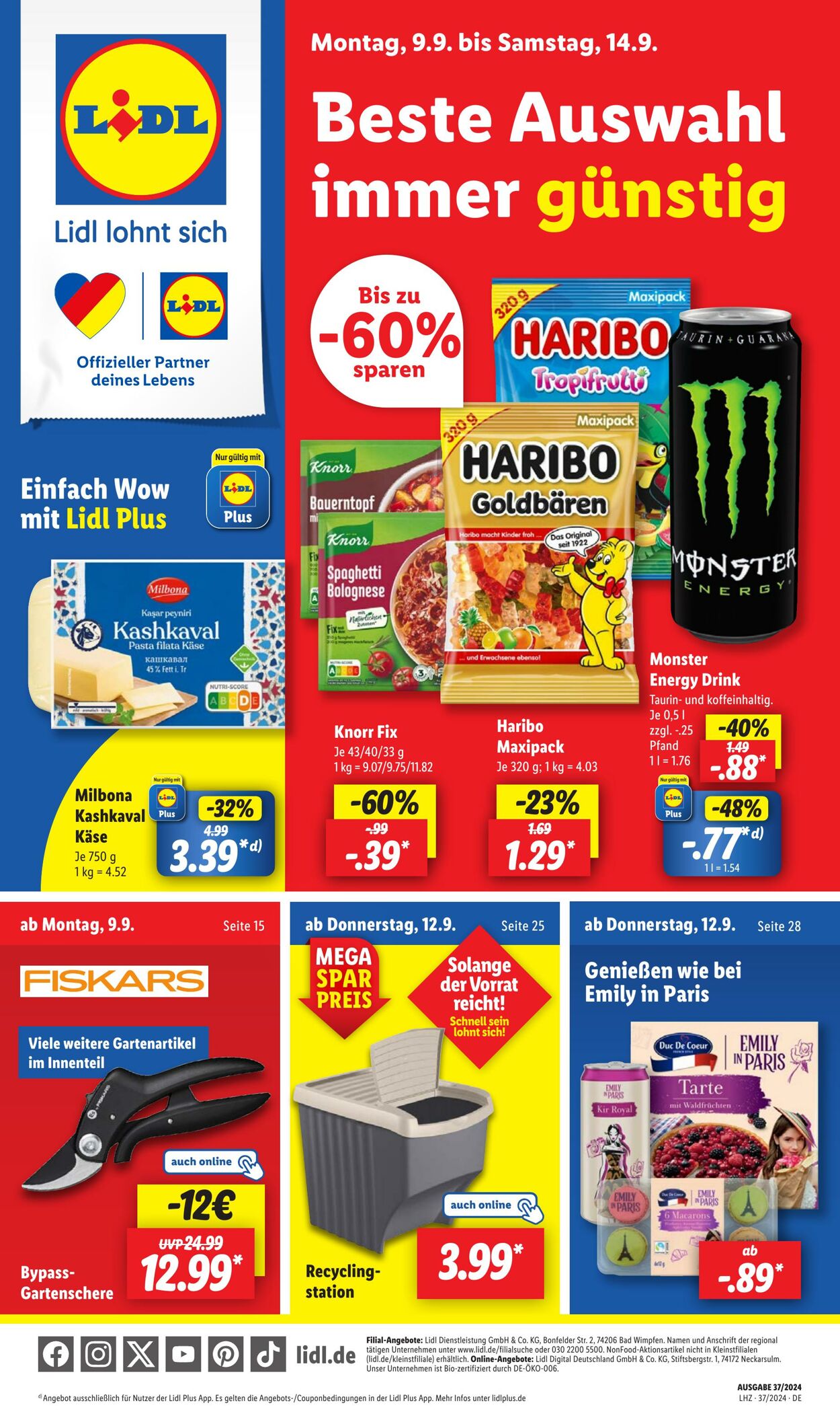 Prospekt Lidl 08.09.2024 - 14.09.2024