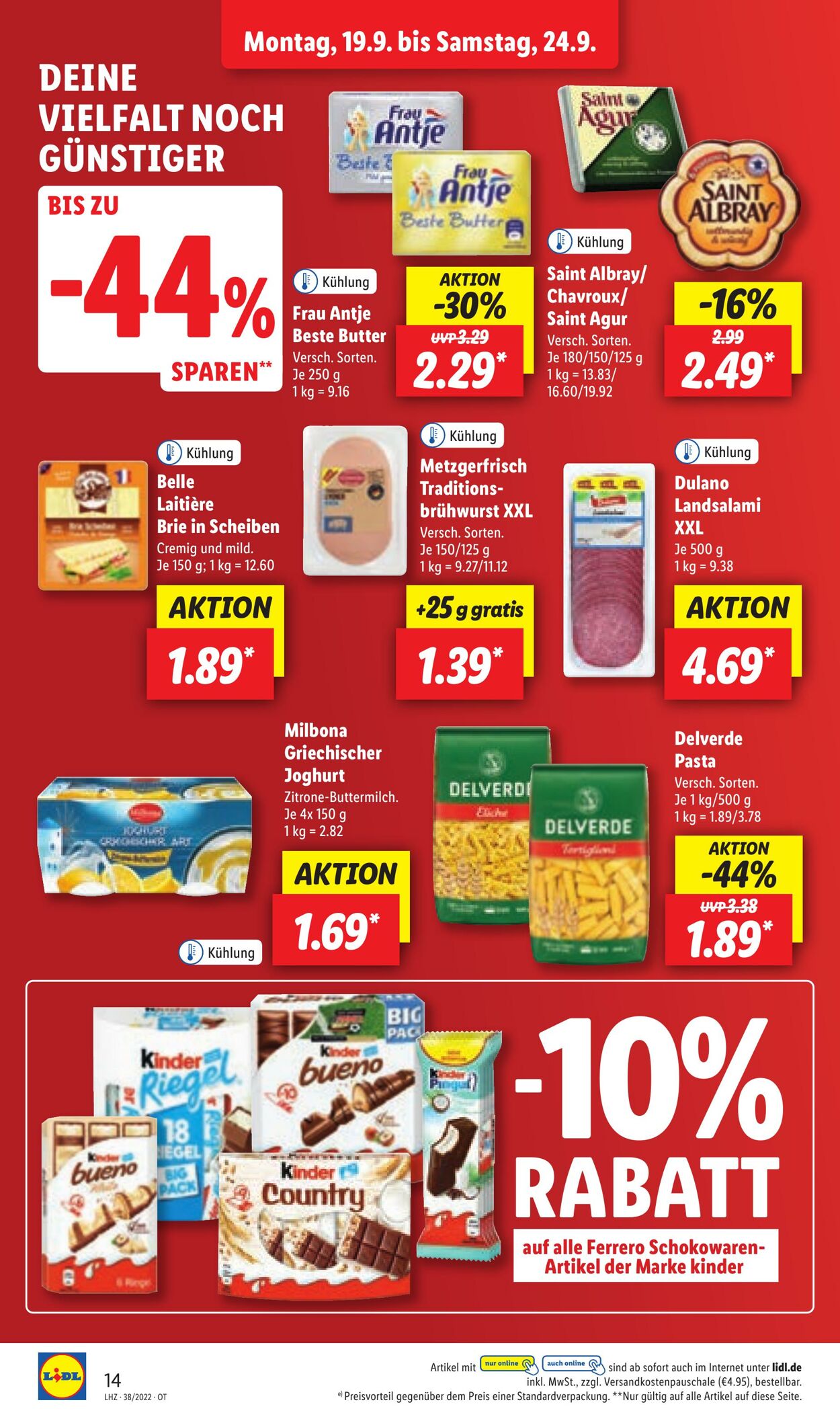 Prospekt Lidl 19.09.2022 - 24.09.2022