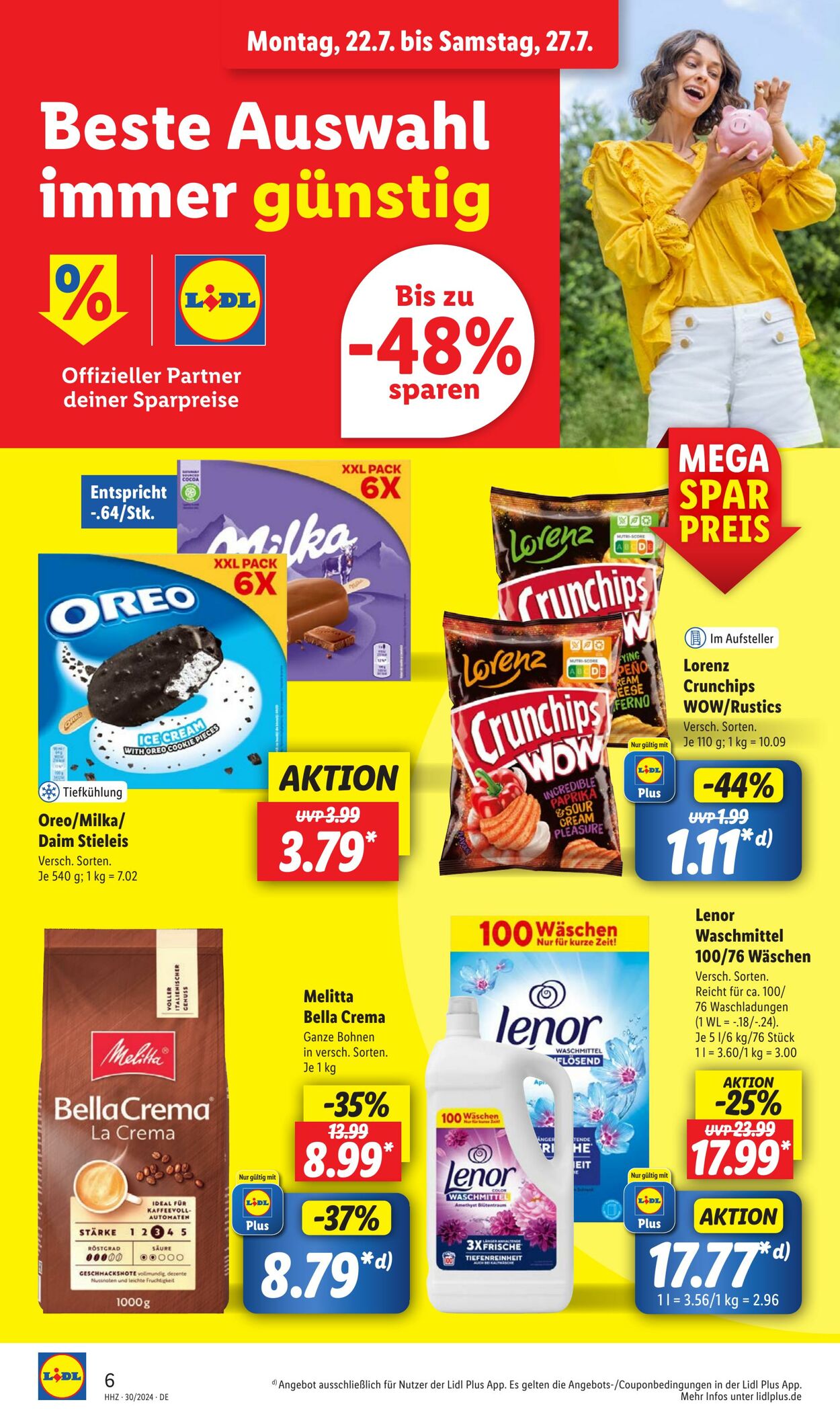 Prospekt Lidl 22.07.2024 - 27.07.2024