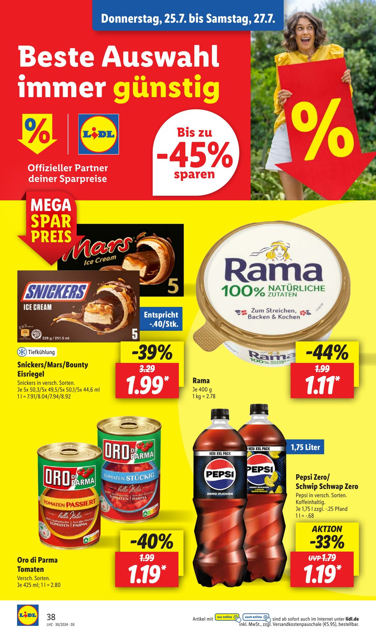 Prospekt Lidl 22.07.2024 - 27.07.2024