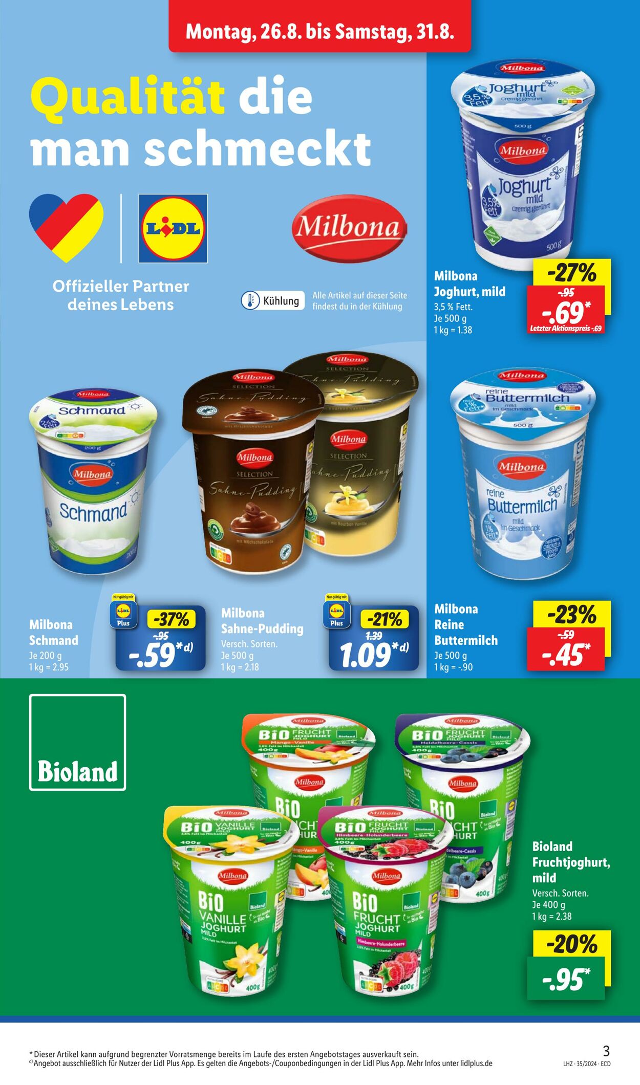 Prospekt Lidl 26.08.2024 - 31.08.2024