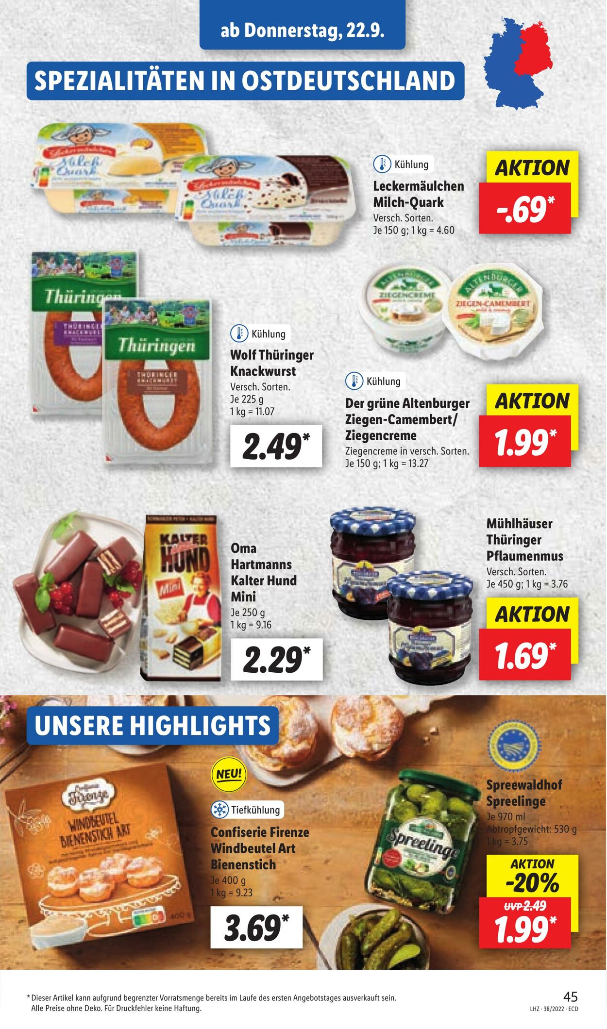 Prospekt Lidl 19.09.2022 - 24.09.2022