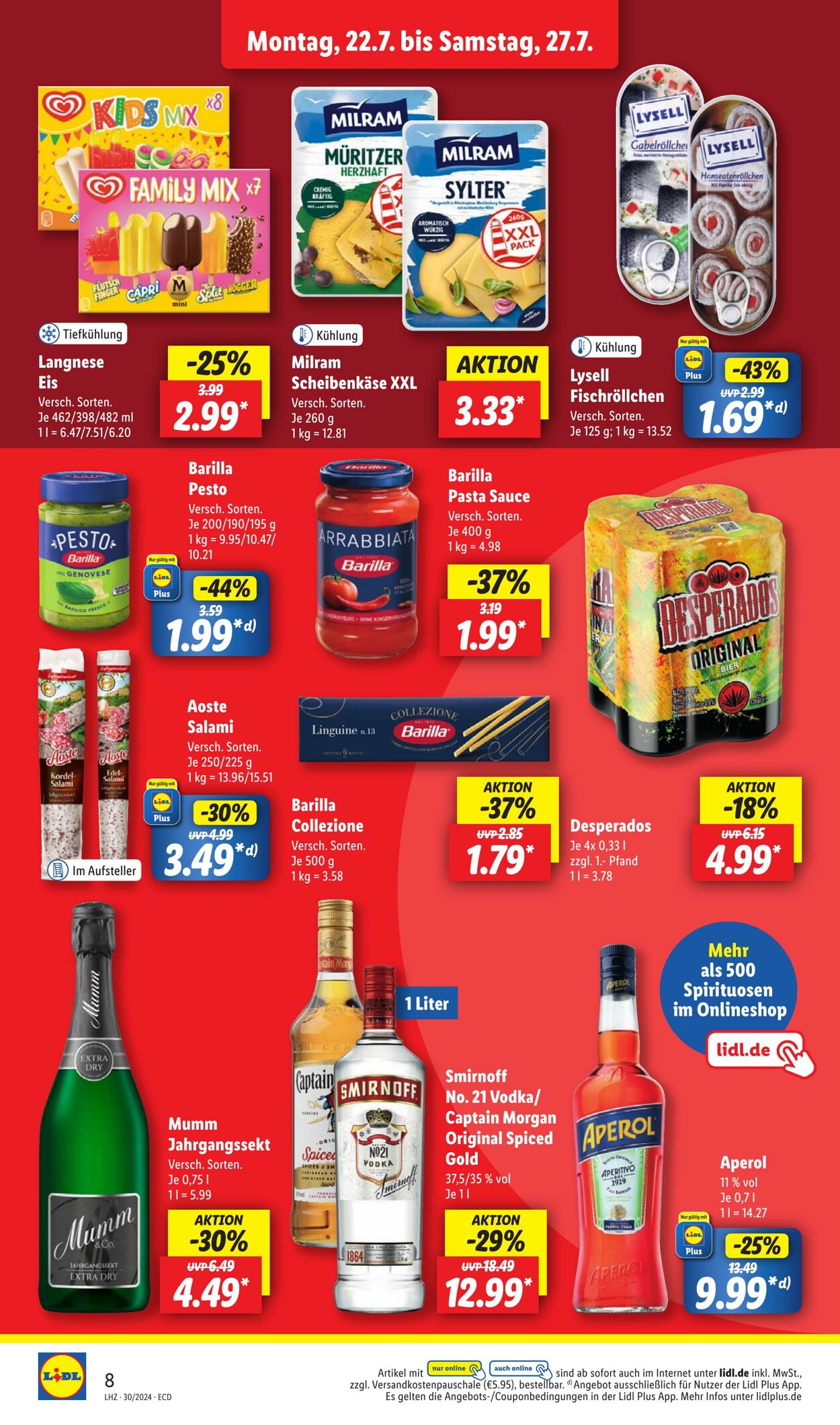 Prospekt Lidl 22.07.2024 - 27.07.2024