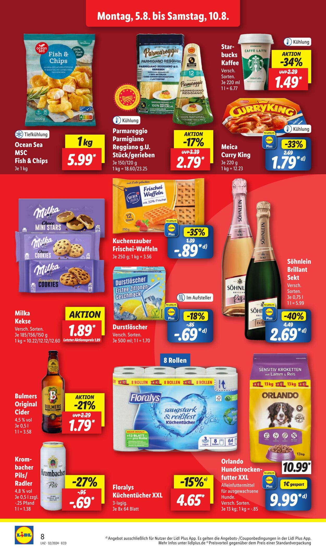 Prospekt Lidl 05.08.2024 - 10.08.2024