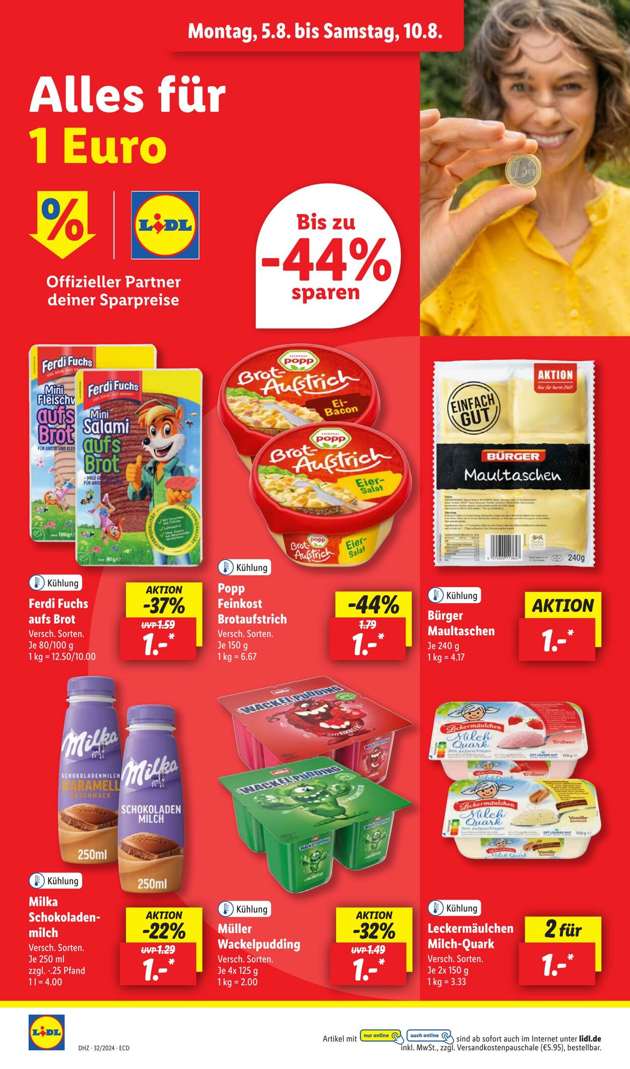 Prospekt Lidl 05.08.2024 - 10.08.2024