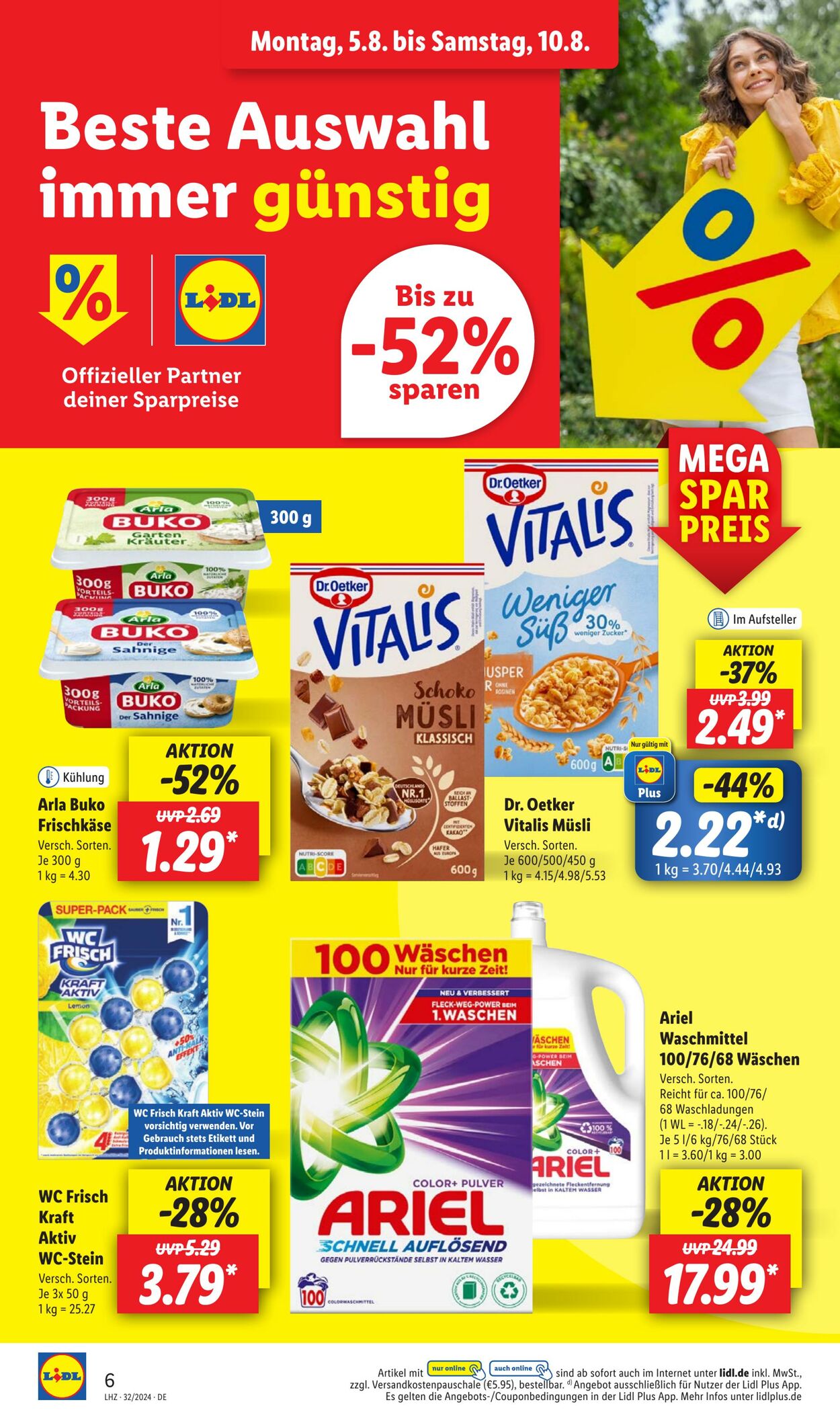 Prospekt Lidl 05.08.2024 - 10.08.2024