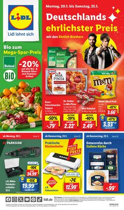 Prospekt Lidl 20.01.2025 - 26.01.2025