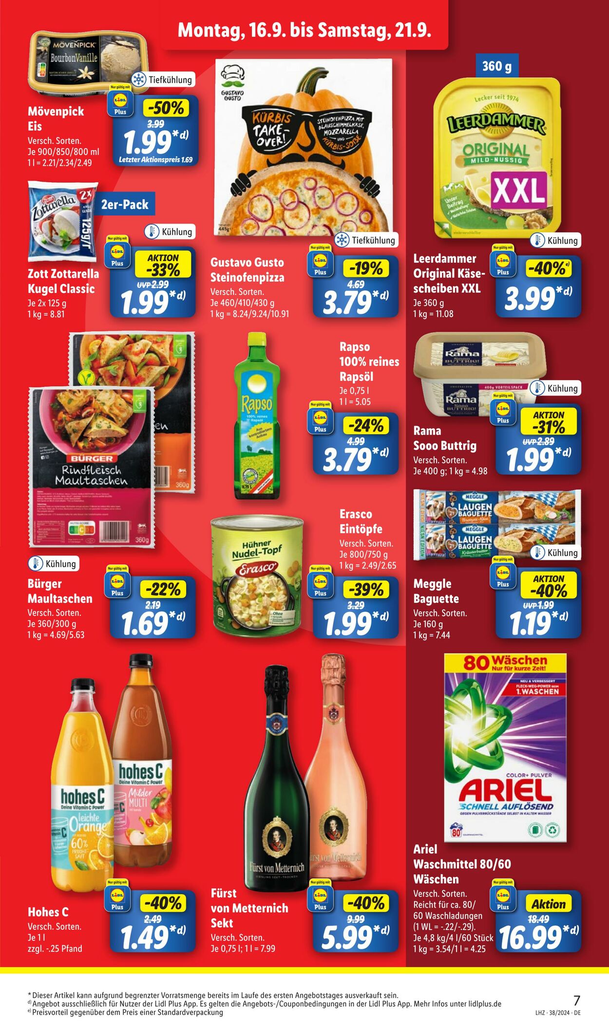 Prospekt Lidl 15.09.2024 - 21.09.2024