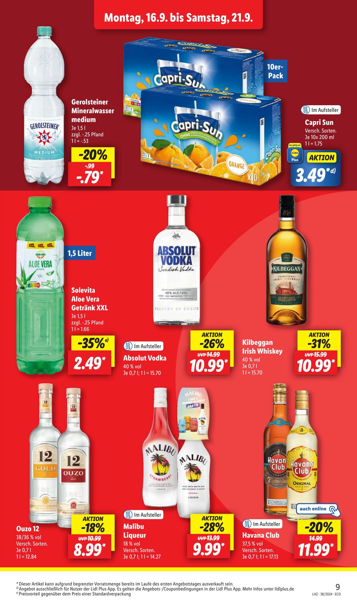 Prospekt Lidl 15.09.2024 - 21.09.2024