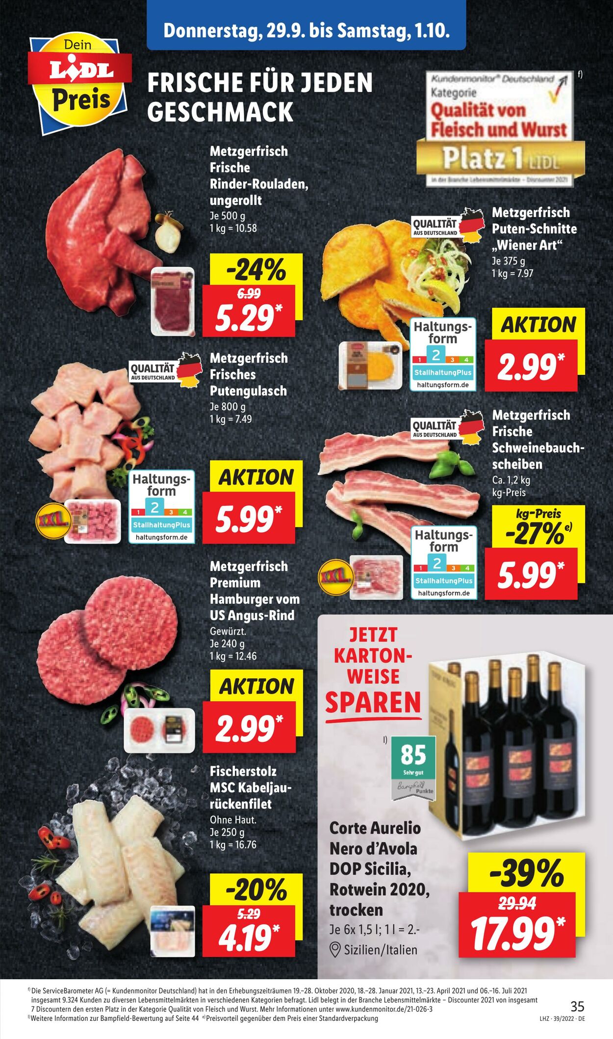 Prospekt Lidl 26.09.2022 - 01.10.2022