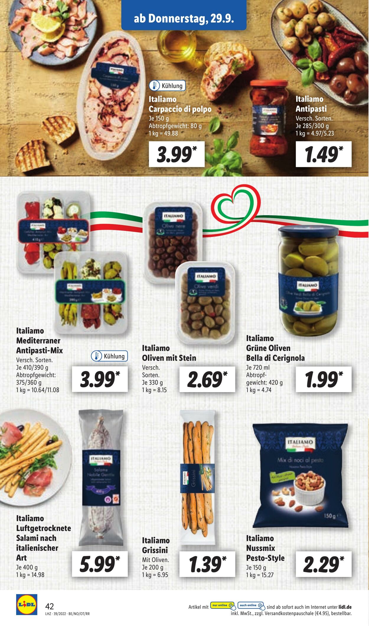 Prospekt Lidl 26.09.2022 - 01.10.2022