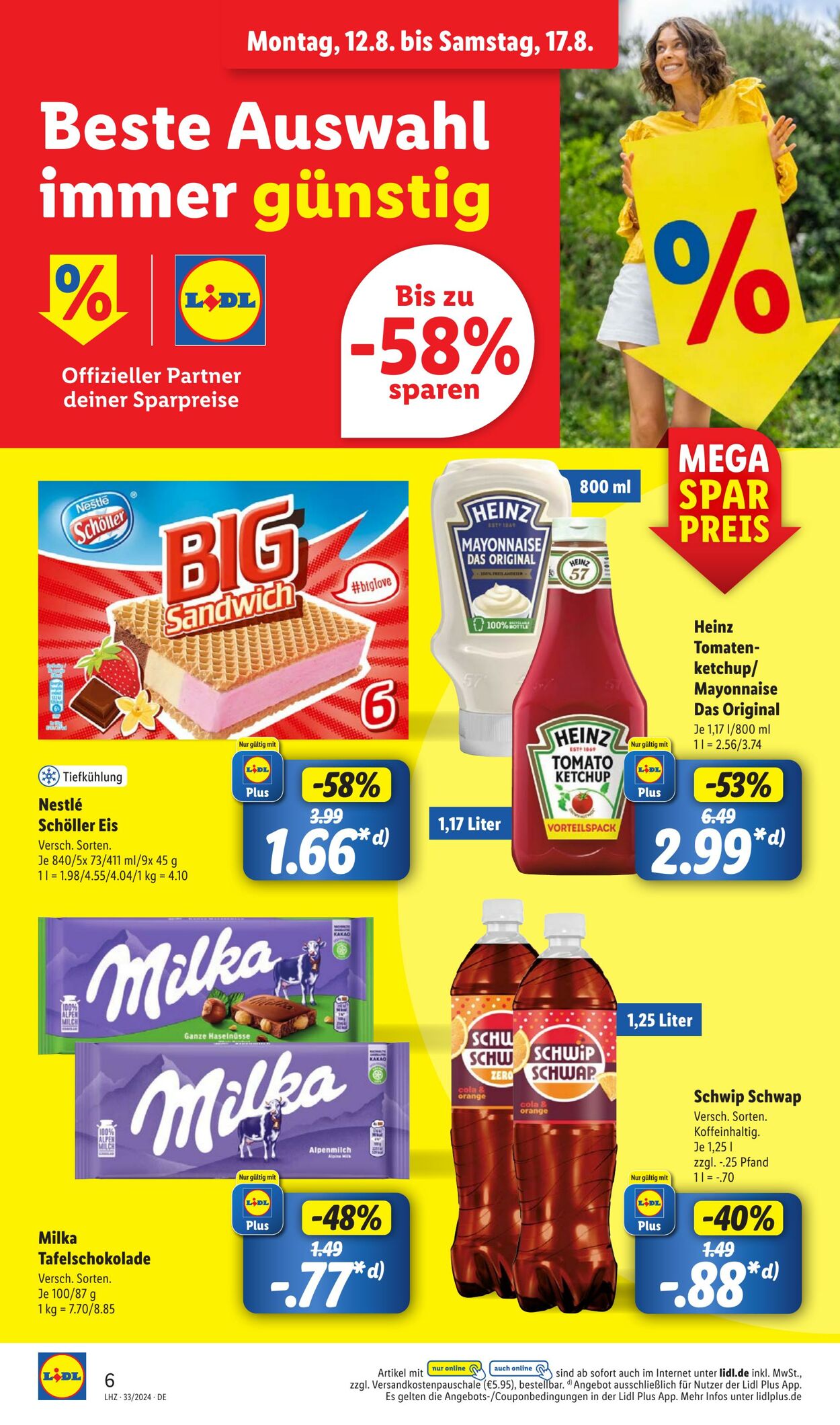 Prospekt Lidl 12.08.2024 - 17.08.2024