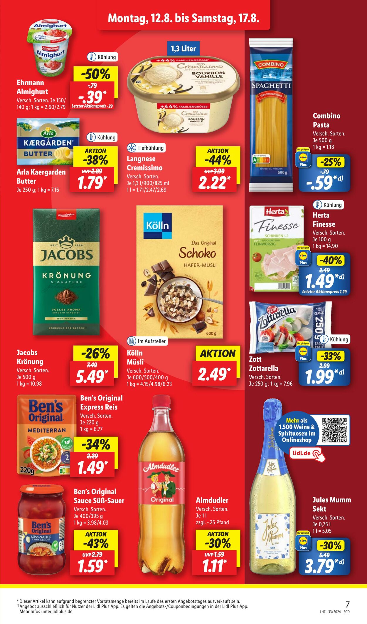 Prospekt Lidl 12.08.2024 - 17.08.2024