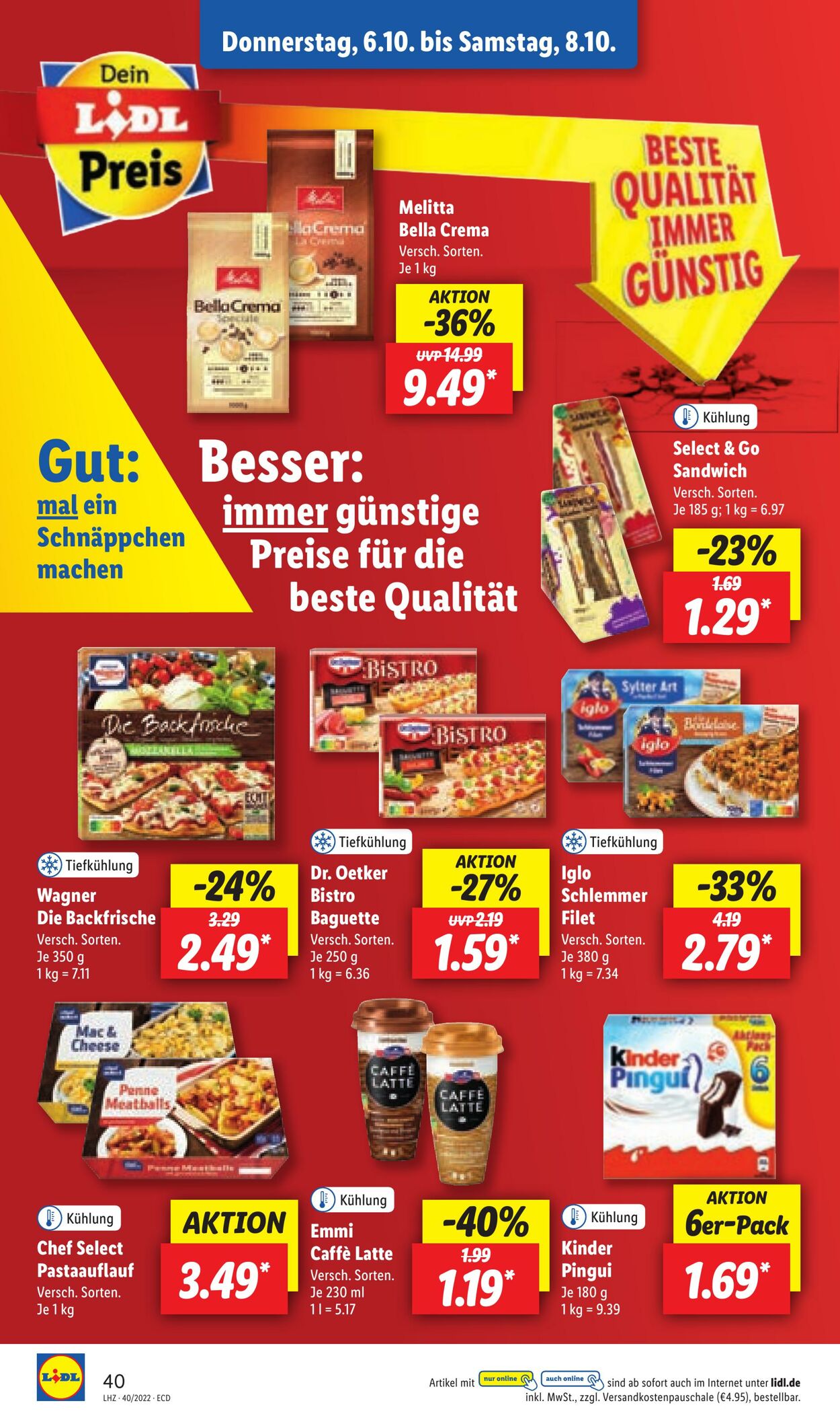 Prospekt Lidl 04.10.2022 - 08.10.2022