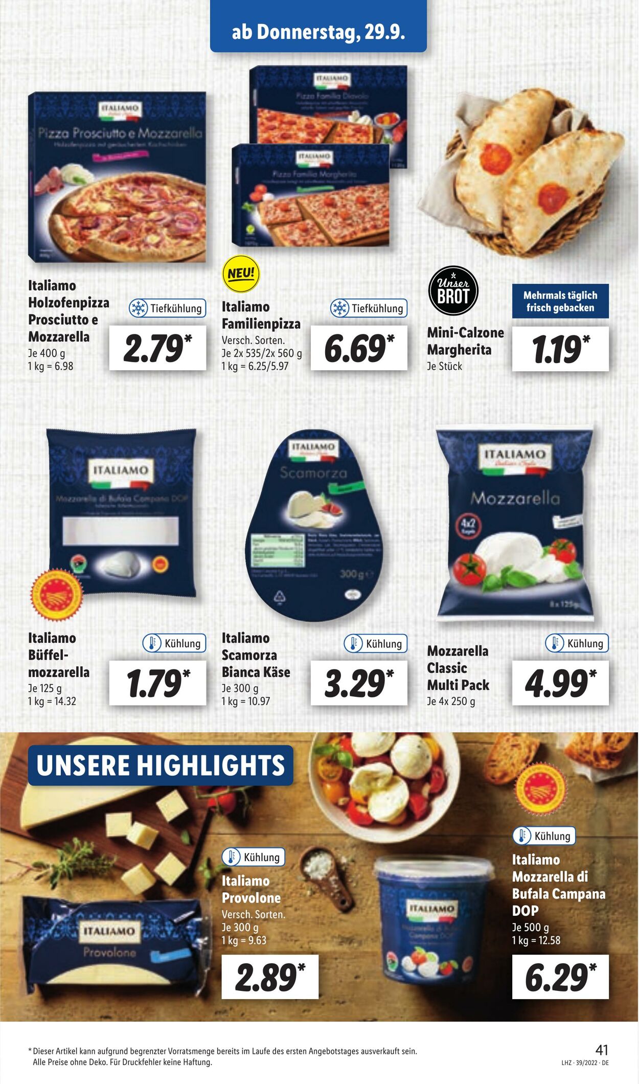 Prospekt Lidl 26.09.2022 - 01.10.2022