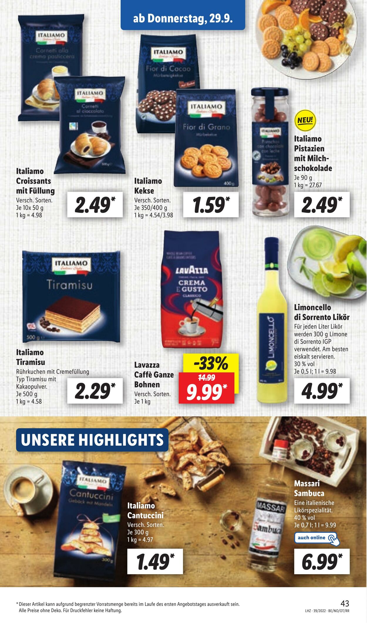 Prospekt Lidl 26.09.2022 - 01.10.2022