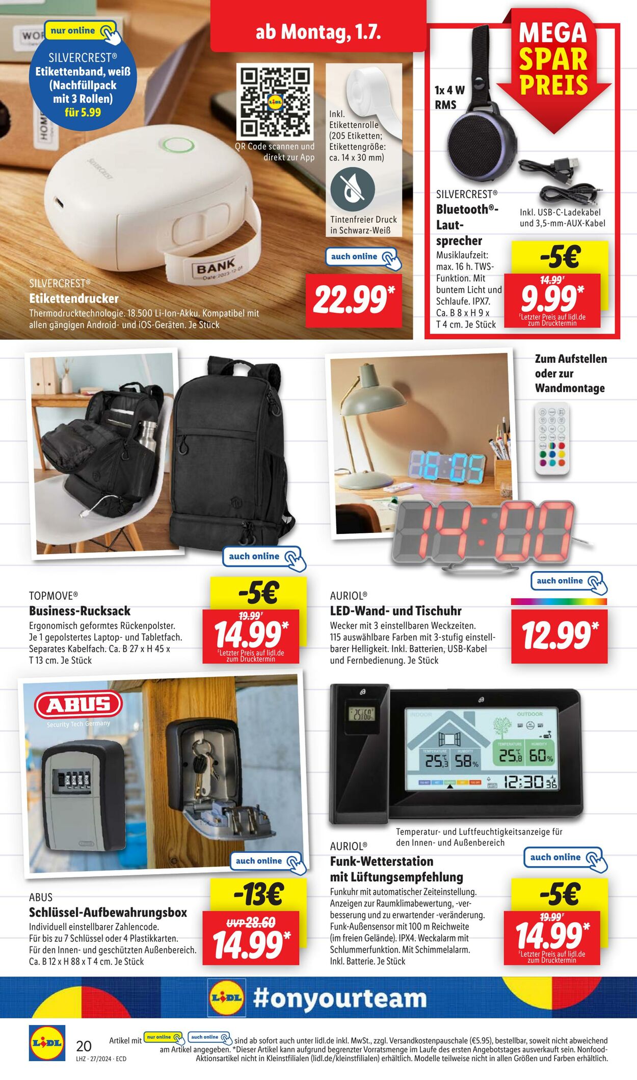 Prospekt Lidl 01.07.2024 - 06.07.2024