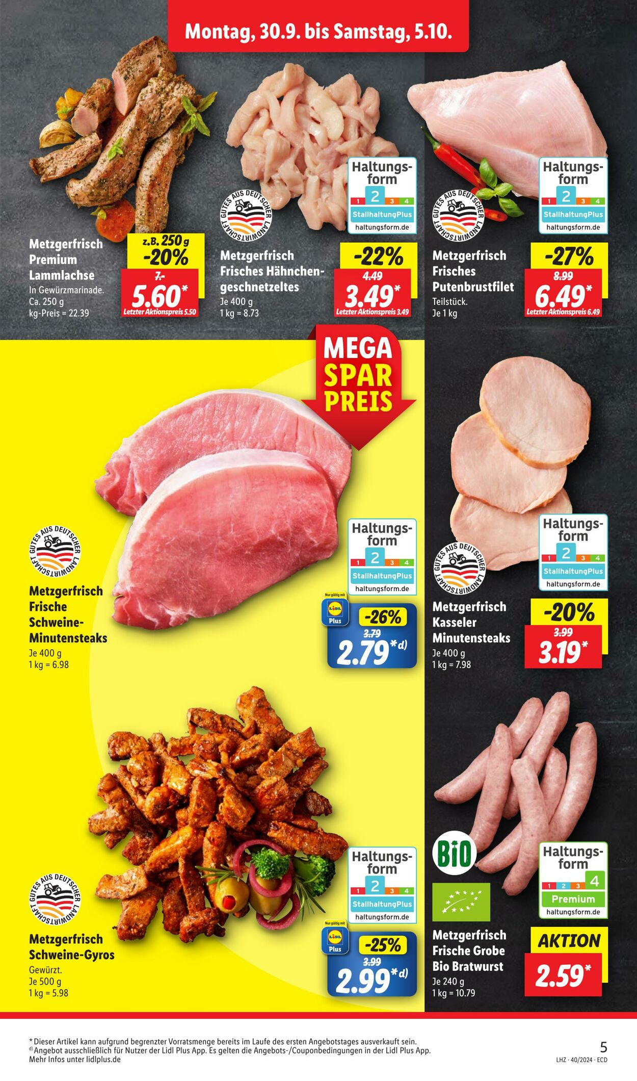 Prospekt Lidl 30.09.2024 - 05.10.2024