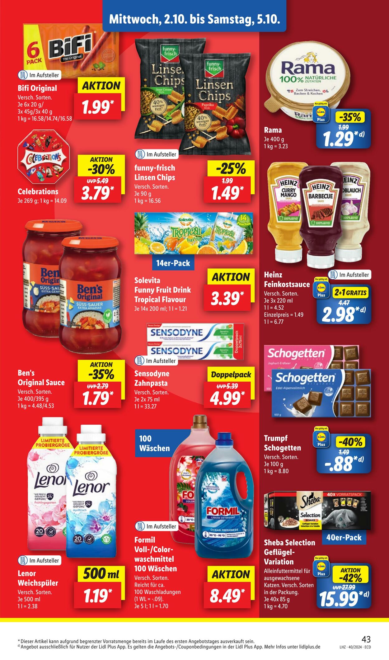 Prospekt Lidl 30.09.2024 - 05.10.2024