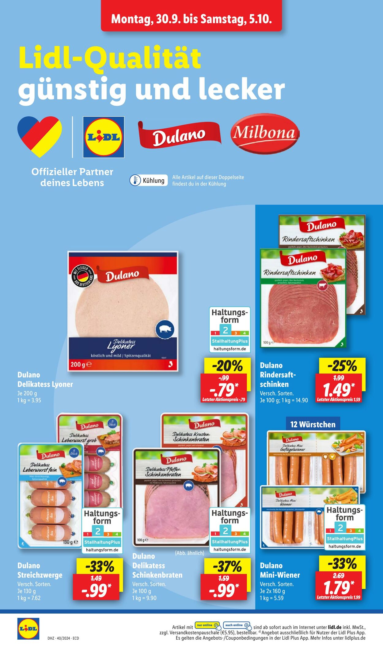 Prospekt Lidl 30.09.2024 - 05.10.2024