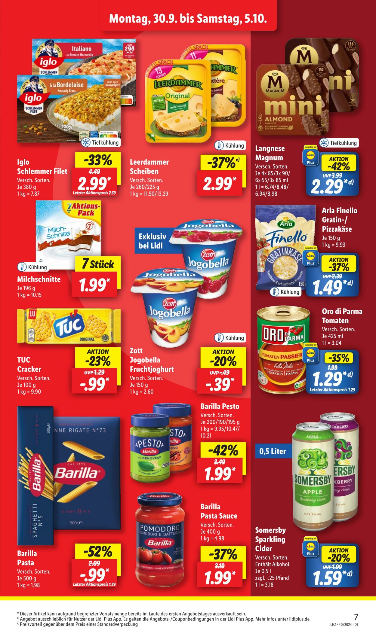 Prospekt Lidl 30.09.2024 - 05.10.2024