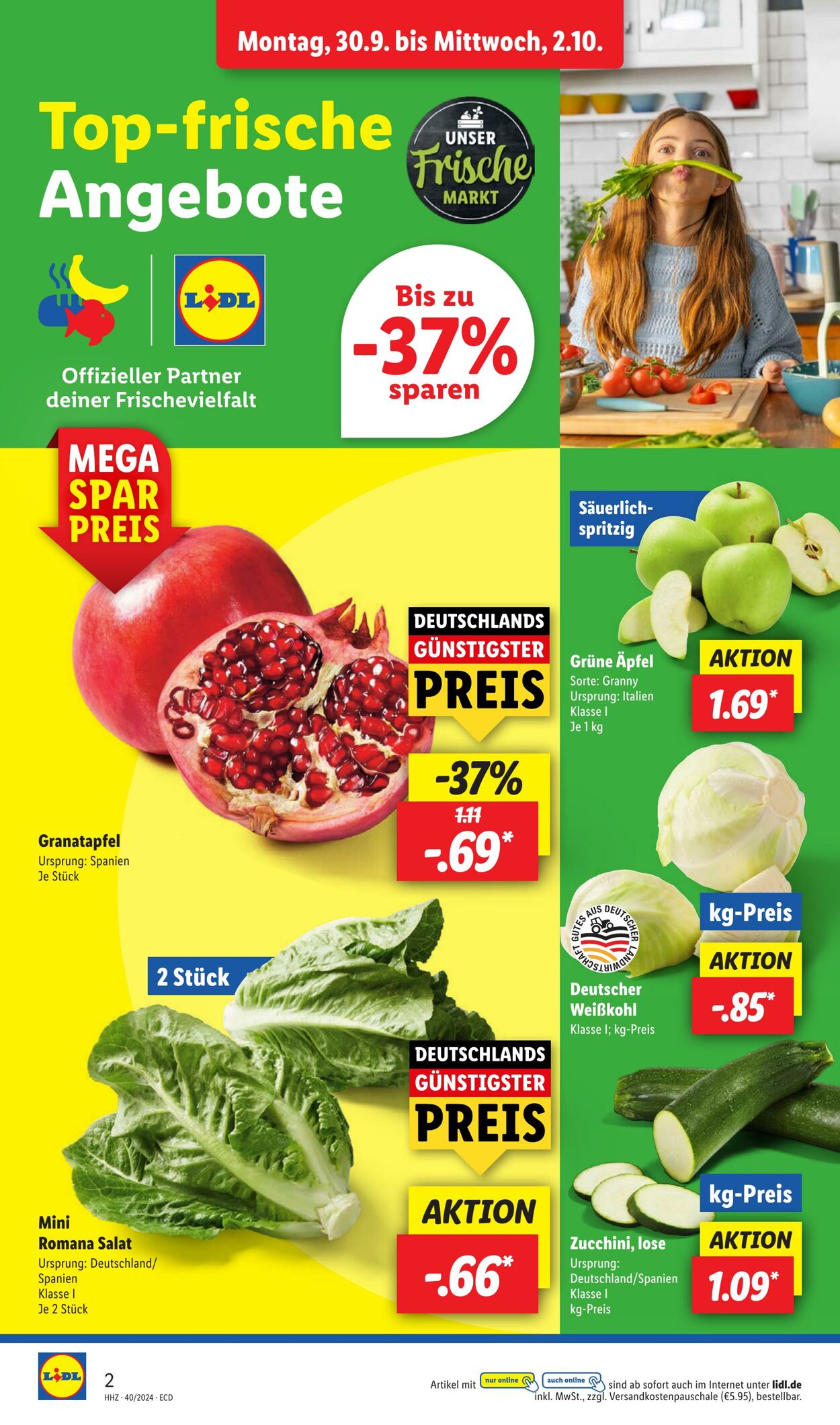 Prospekt Lidl 30.09.2024 - 05.10.2024