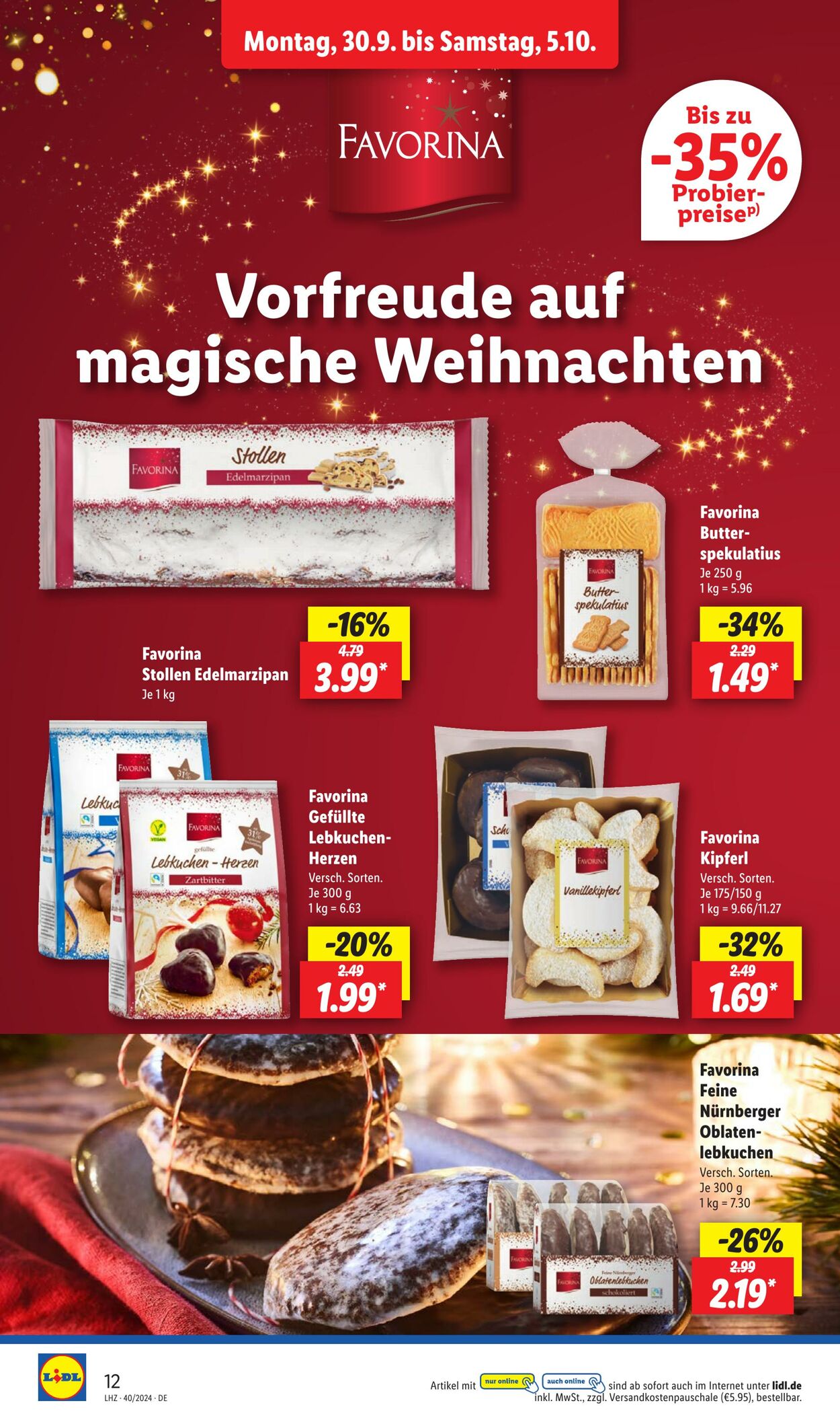 Prospekt Lidl 30.09.2024 - 05.10.2024