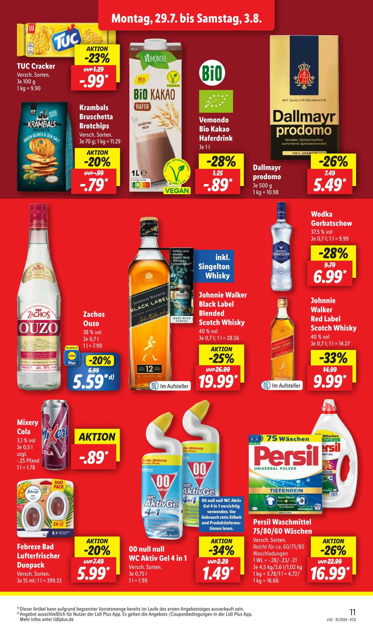 Prospekt Lidl 29.07.2024 - 03.08.2024