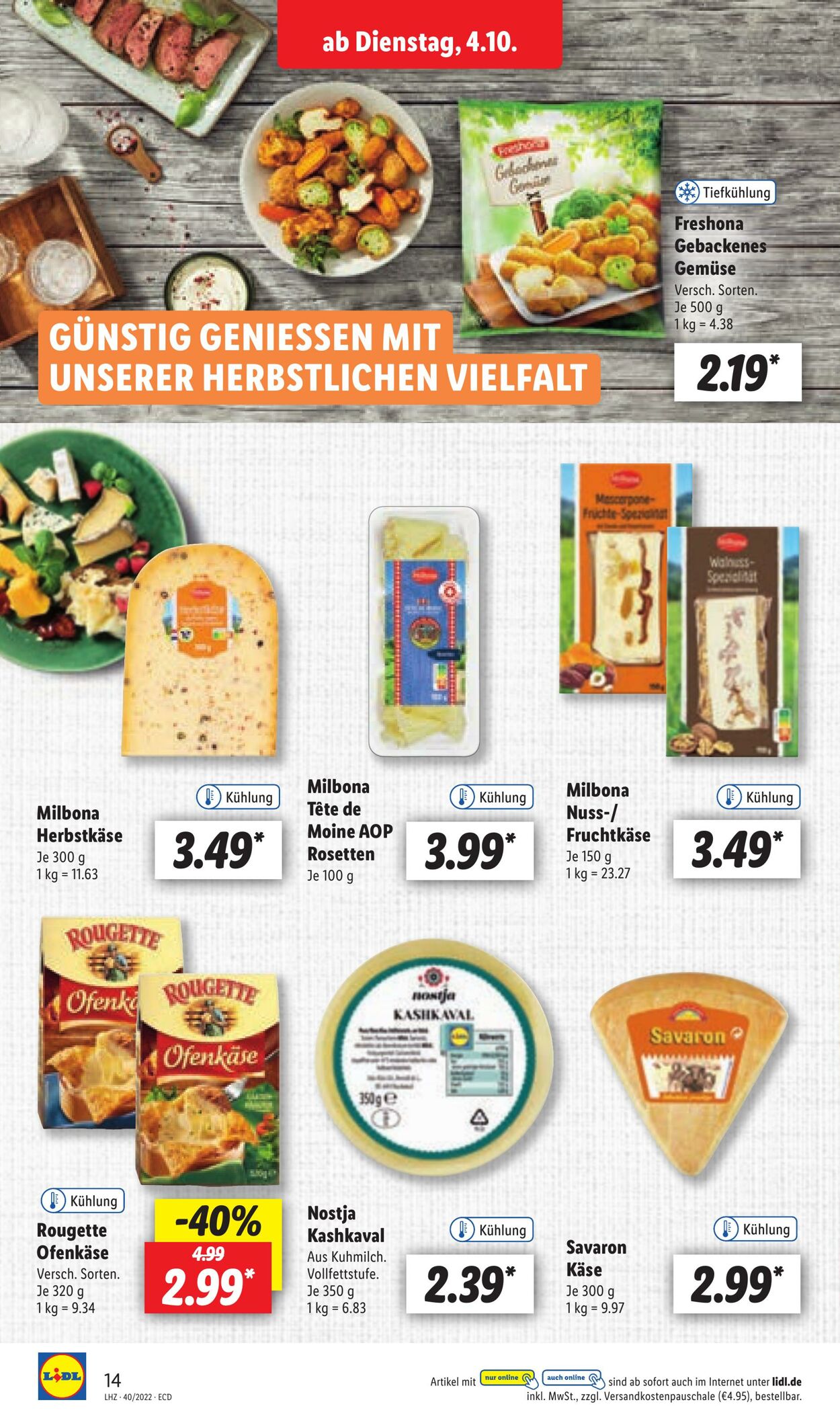 Prospekt Lidl 04.10.2022 - 08.10.2022